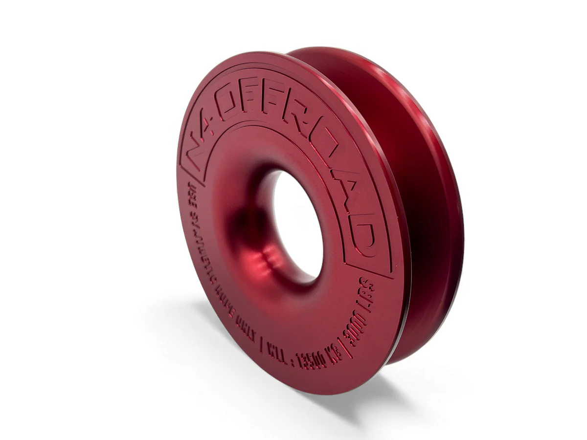 Anneau de treuillage alu 13.5T Ø148mm rouge avec etui N4-Offroad - Image 6
