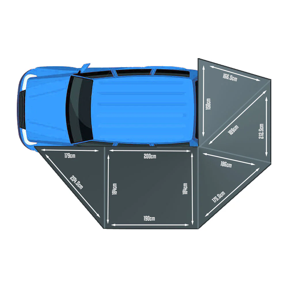 Auvent 270° XL Autoportant Overland | BULLFACE 470 Gauche - Image 6
