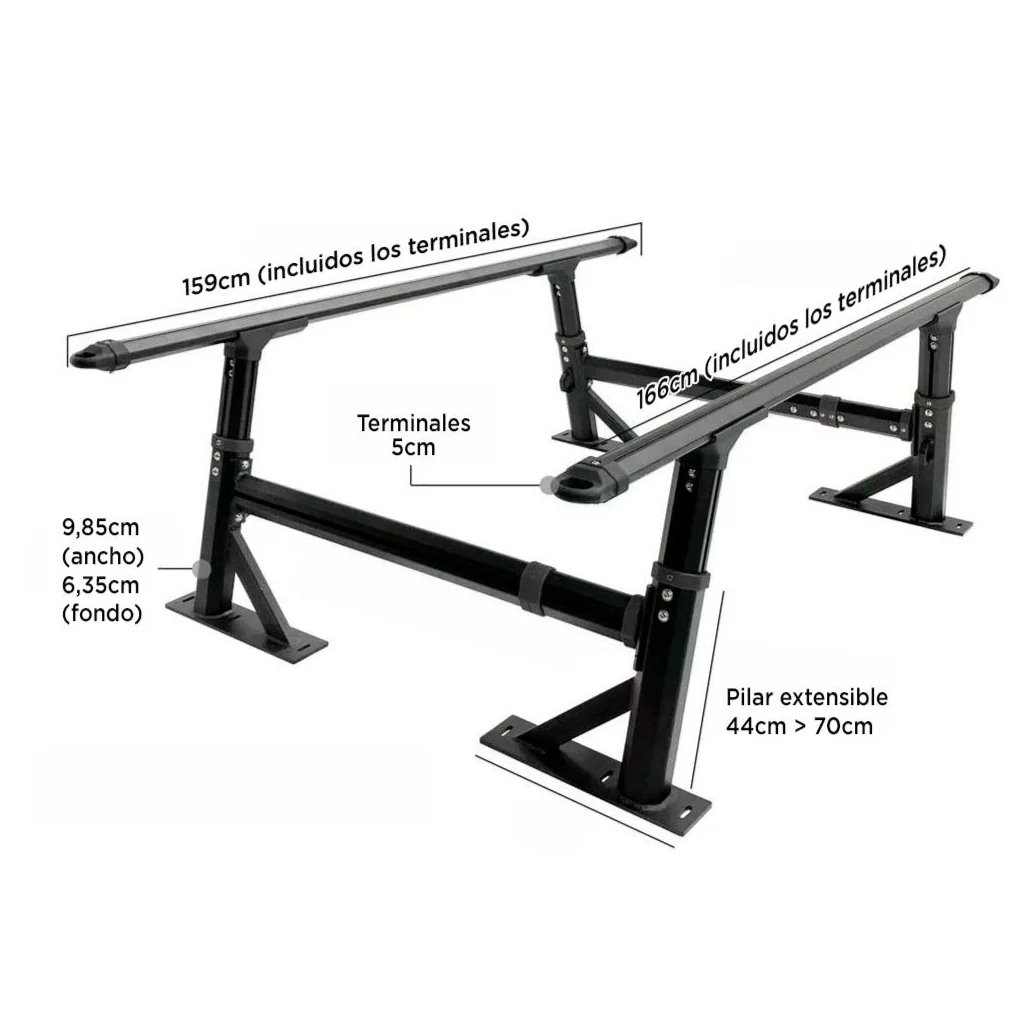 Bed Rack Universel Aluminium Pickup | BULLFACE - Image 18