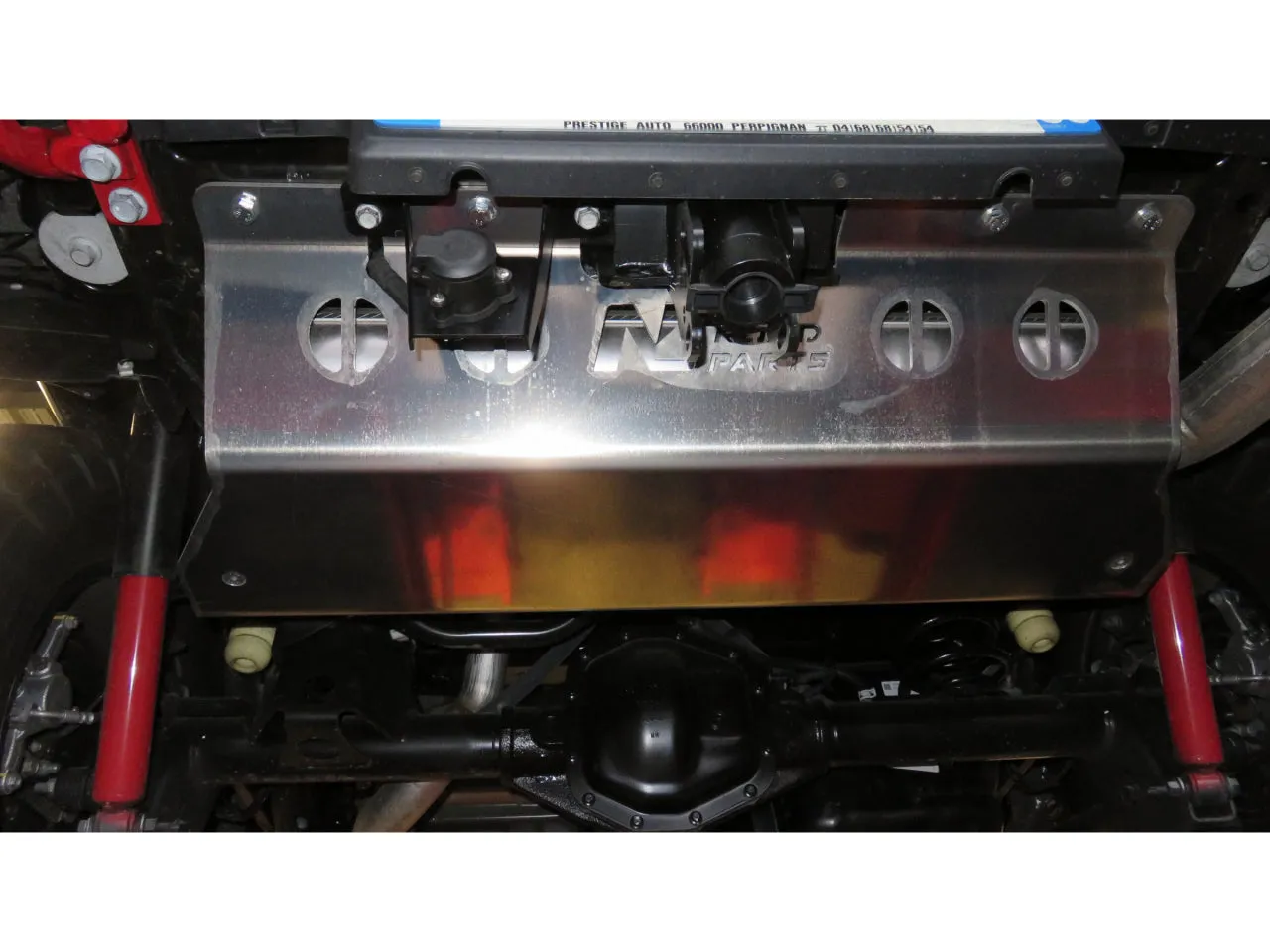 Blindage Arrière Silencieux 6mm Aluminium Jeep Wrangler JL | N4 Offroad - Image 4