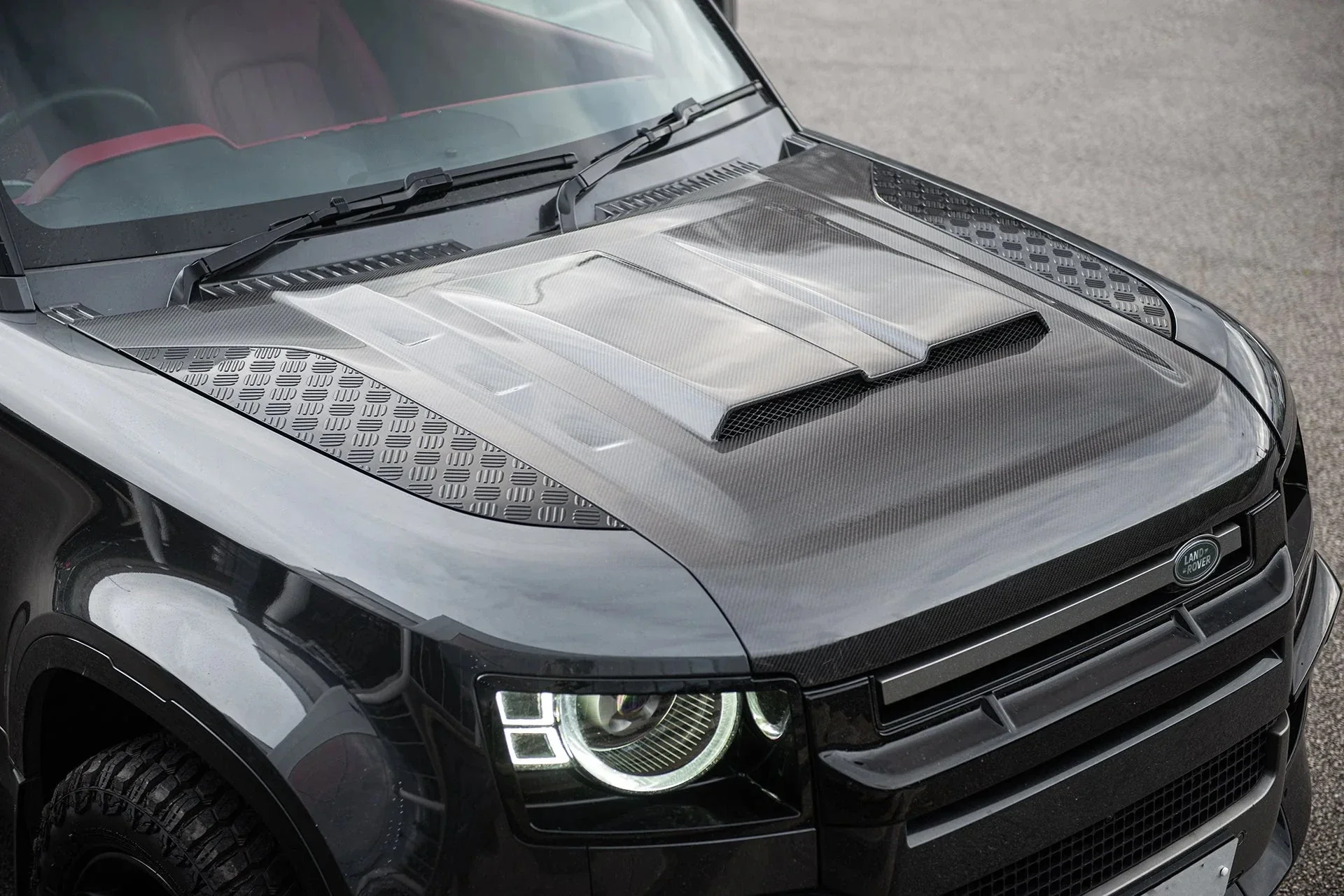 Capot Carbone Ventrilé KAHN Luxe - Defender 90/110/130 (2020+) - Image 6