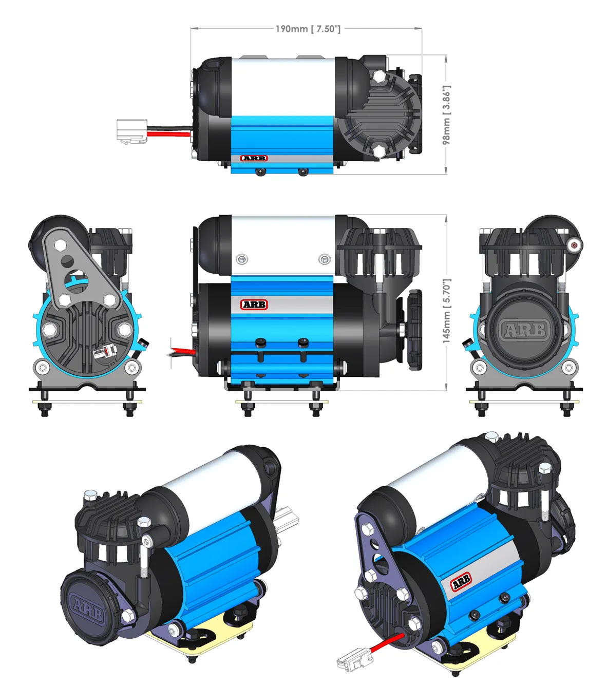 Compresseur 12V 61L/min - ARB - Image 2