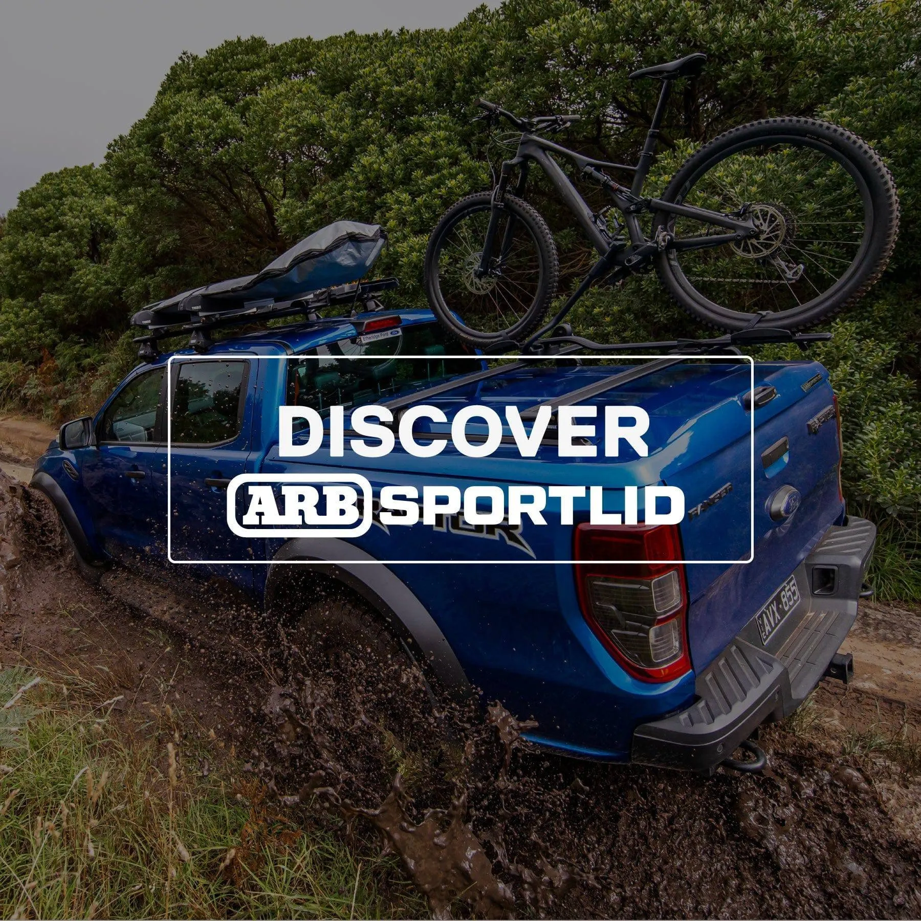 Couvre benne coffre - Sportlid V ARB + système de rails - Ford Ranger Raptor 2023+ - Image 6