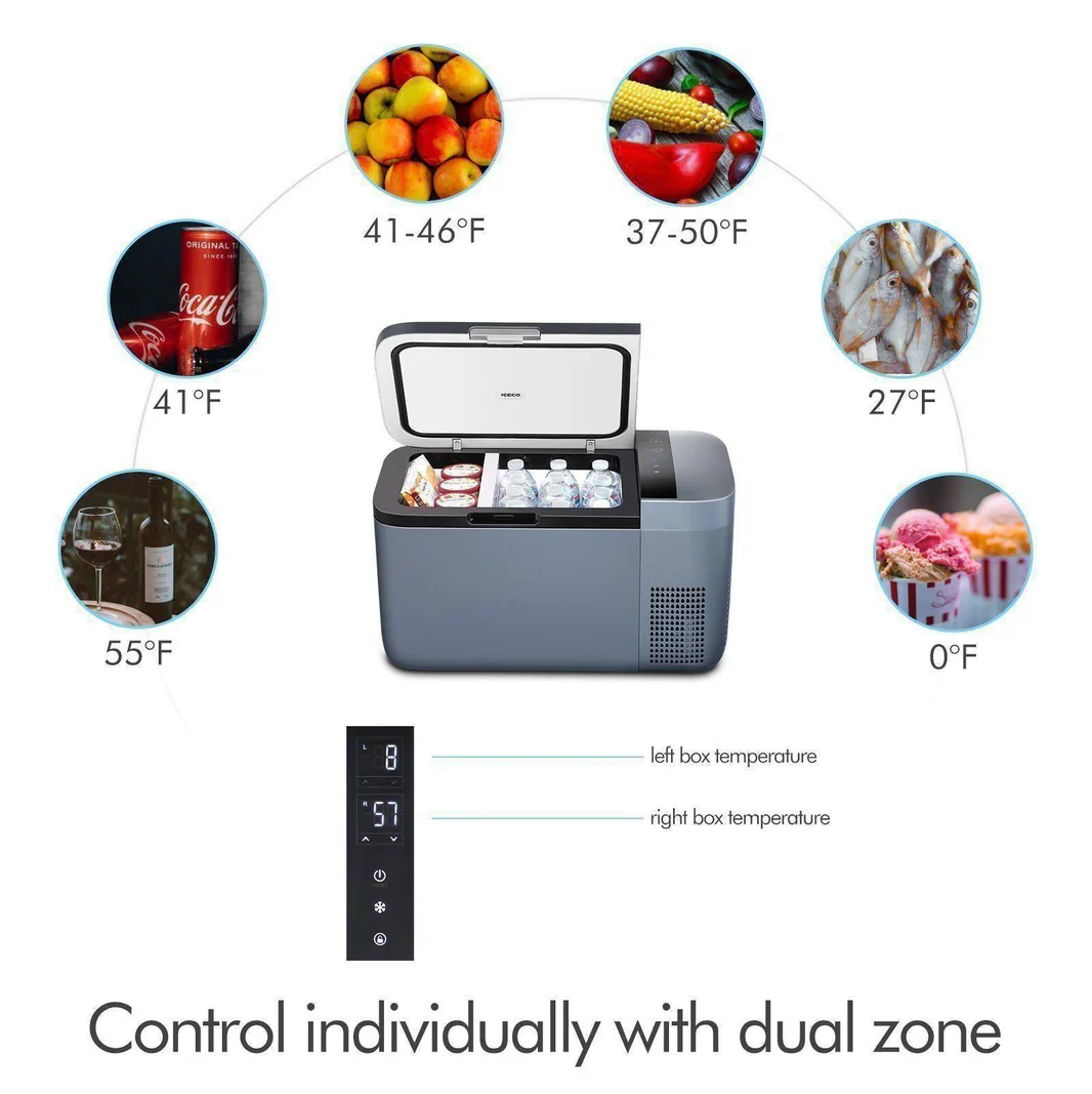 Frigo Congélateur ICECO GO20 Dual-Zone Gris – L'autonomie 4x4 - Image 8
