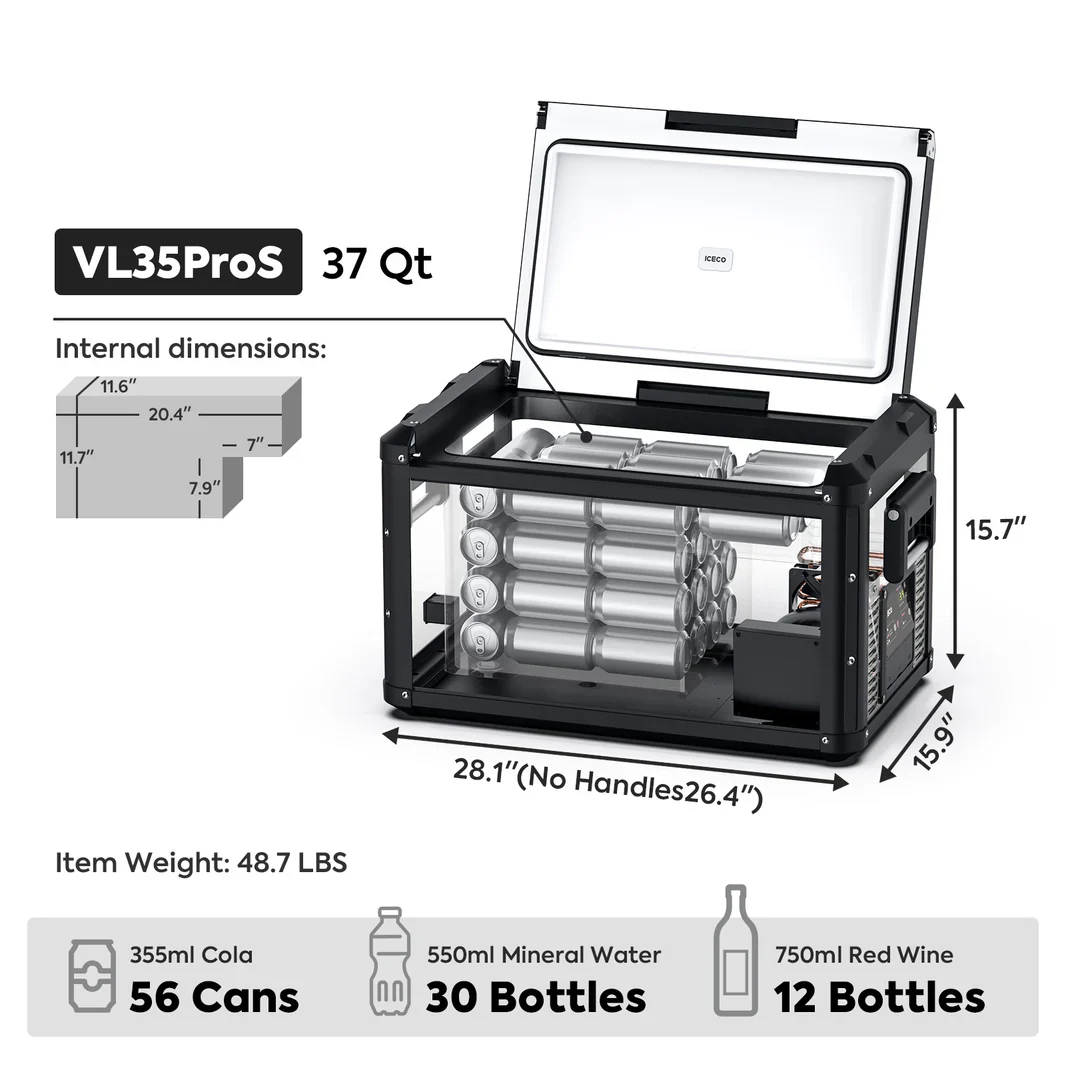 Glacière Compression ICECO VL35ProS 35L Portable pour 4x4 OffRoad - Image 7