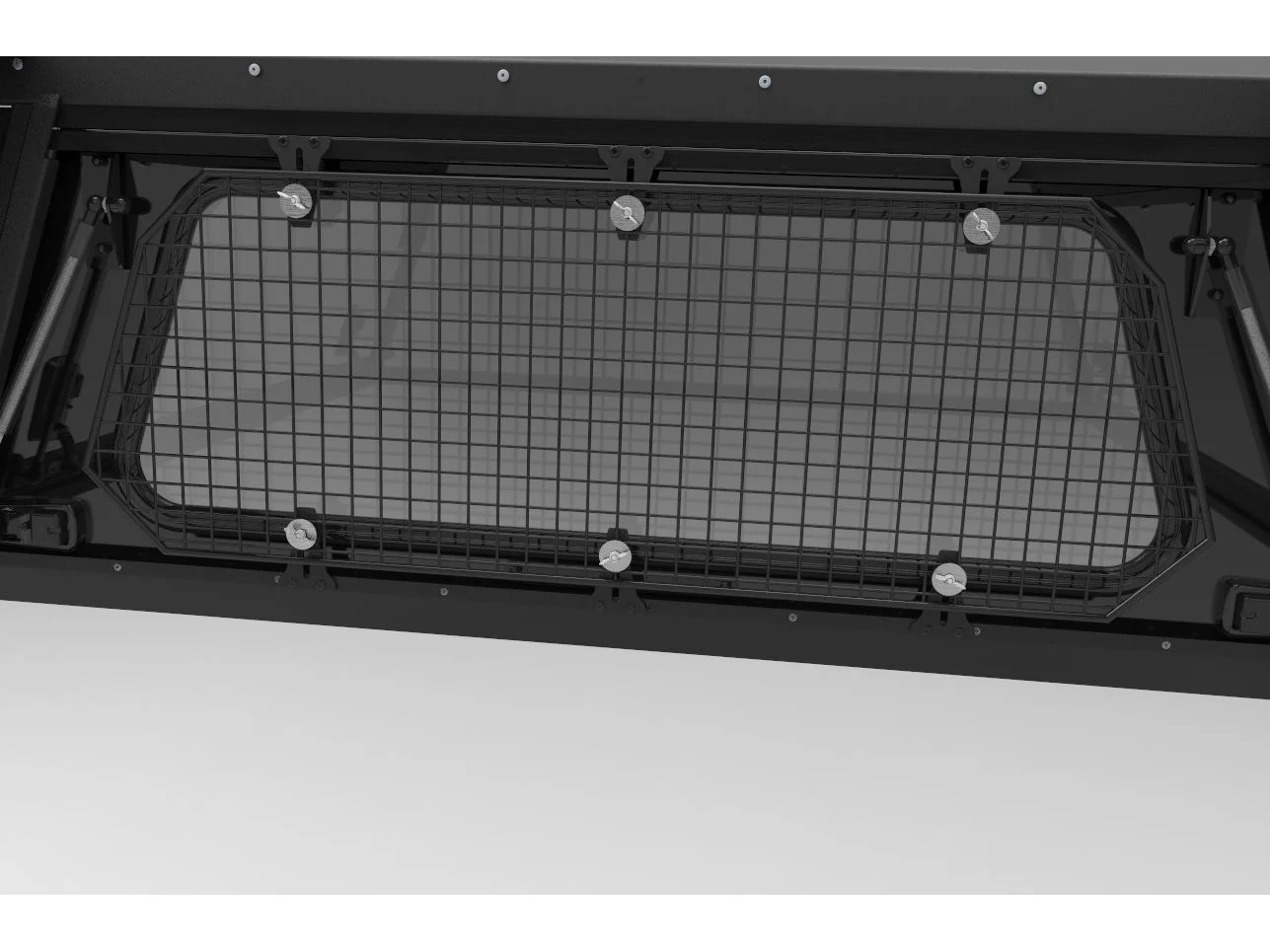 Grille de sécurité pour vitre arrière Hardtop Explorer Alu-Cab