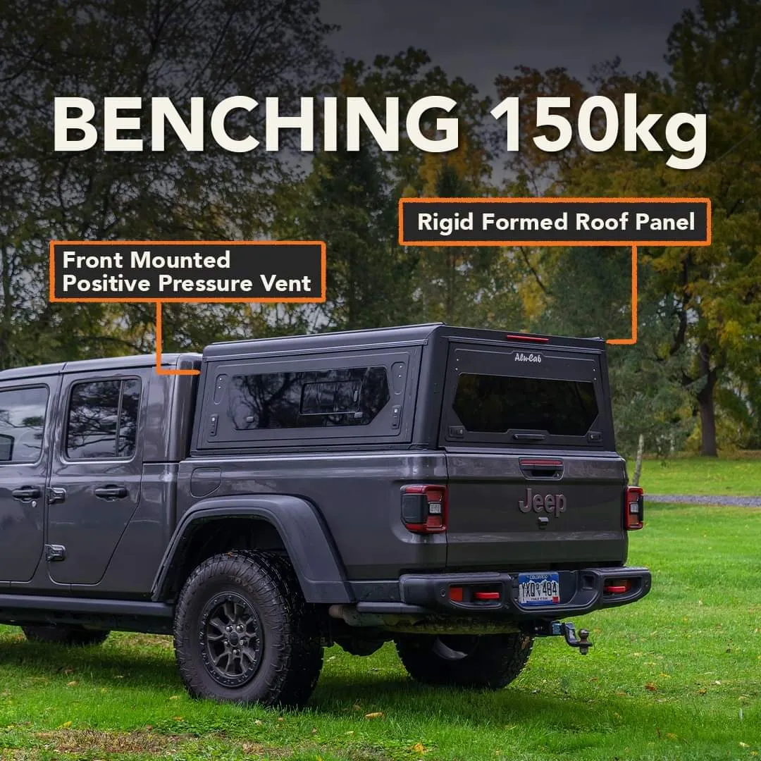 Hardtop Jeep Gladiator JT 2019+ | Alu-Cab Contour | Aluminium Noir - Image 15