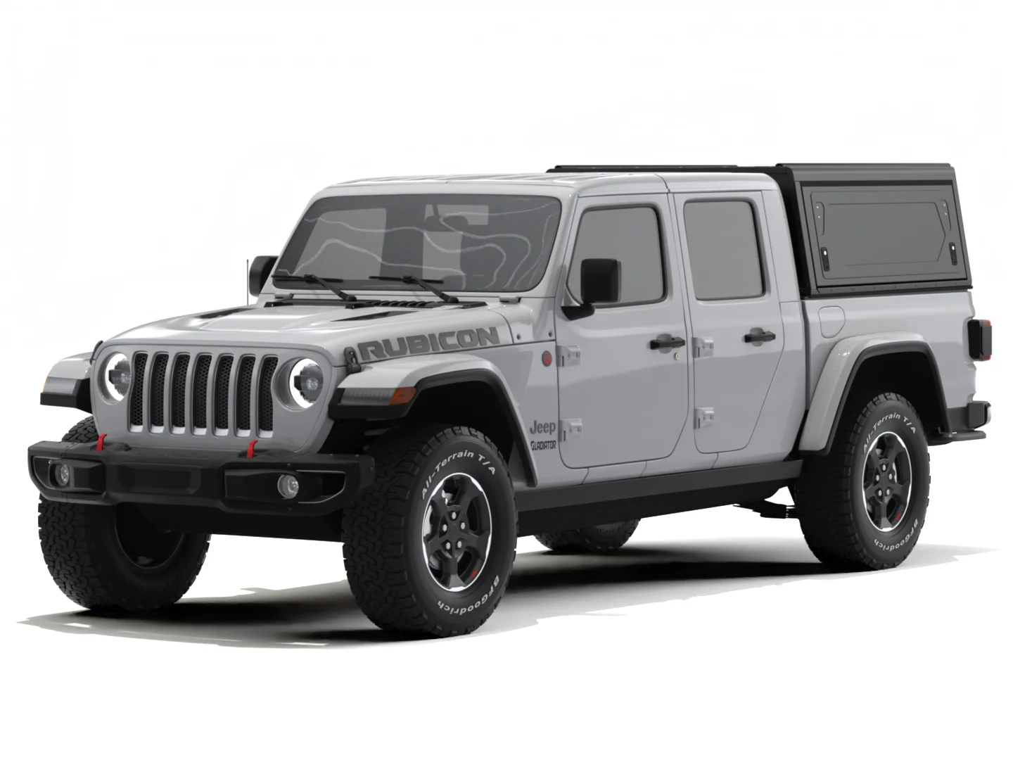 Hardtop Jeep Gladiator JT 2019+ | Alu-Cab Contour | Aluminium Noir - Image 38