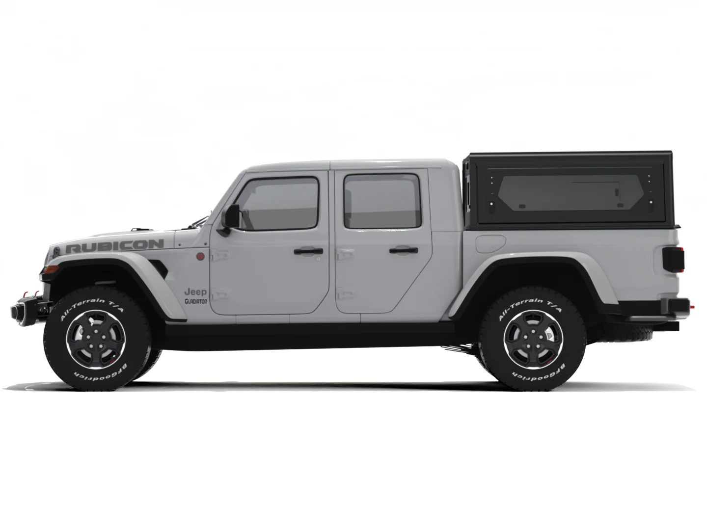 Hardtop Jeep Gladiator JT 2019+ | Alu-Cab Contour | Aluminium Noir - Image 6