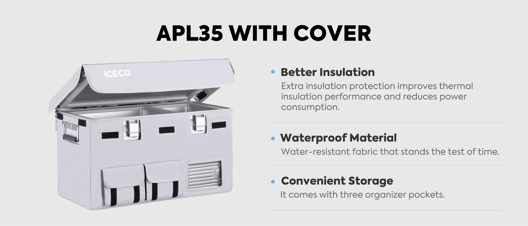 Housse Isolante Frigo ICECO APL35 - Performance & Rangement - Image 9