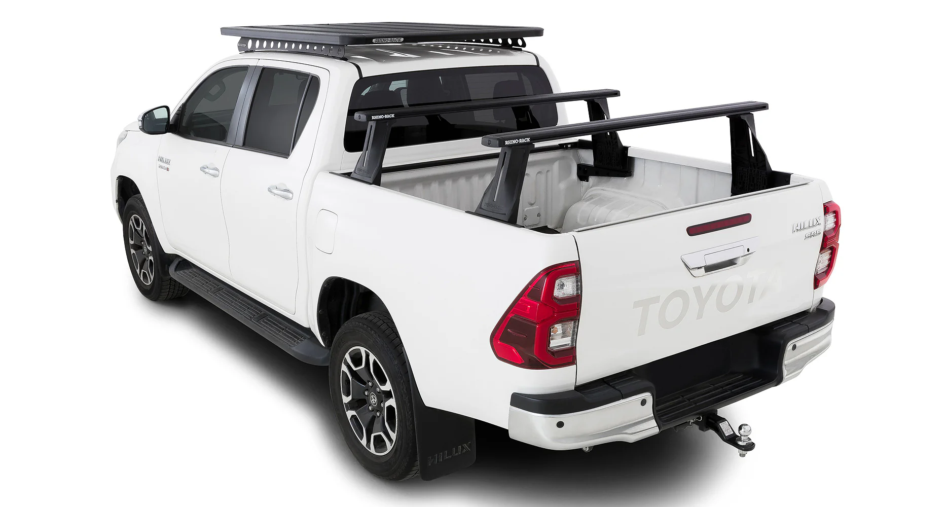Kit 2 barres de benne 1500 mm système Reconn-Deck Toyota Hilux Revo 2015+ - RHINO-RACK