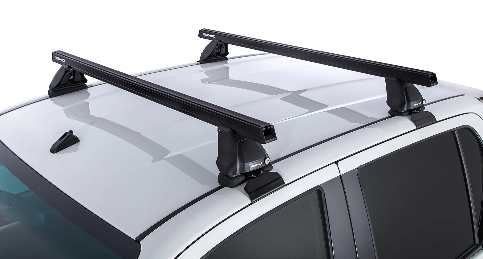 Kit 2 barres de toit Heavy Duty noire 1250mm série 2500 Toyota Hilux Revo 2015+ - RHINO-RACK - Image 2