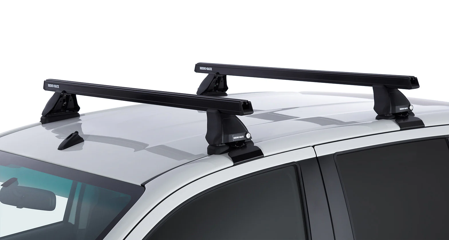 Kit 2 barres de toit Heavy Duty noire 1250mm série 2500 Toyota Hilux Revo 2015+ - RHINO-RACK - Image 3