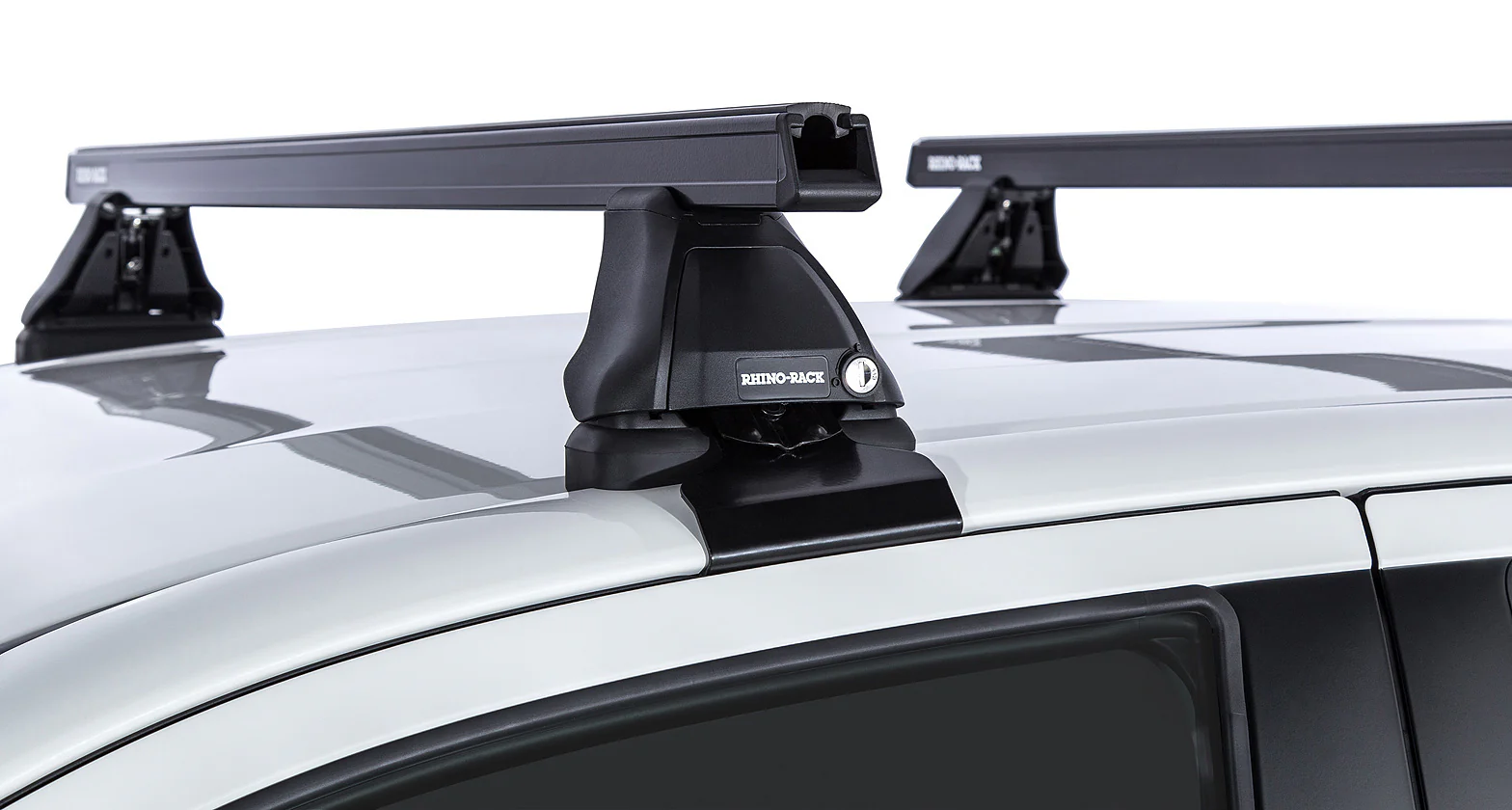 Kit 2 barres de toit Heavy Duty noire 1250mm série 2500 Toyota Hilux Revo 2015+ - RHINO-RACK - Image 5