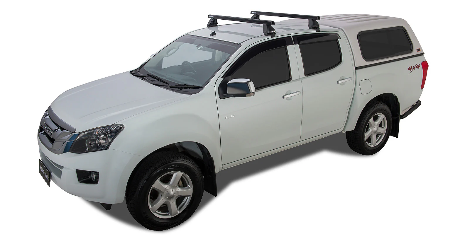 Kit 2 barres de toit Heavy Duty noire 1375mm série 2500 Isuzu D-Max Gen II TF (SX) 2016-2020 - RHINO-RACK - Image 12
