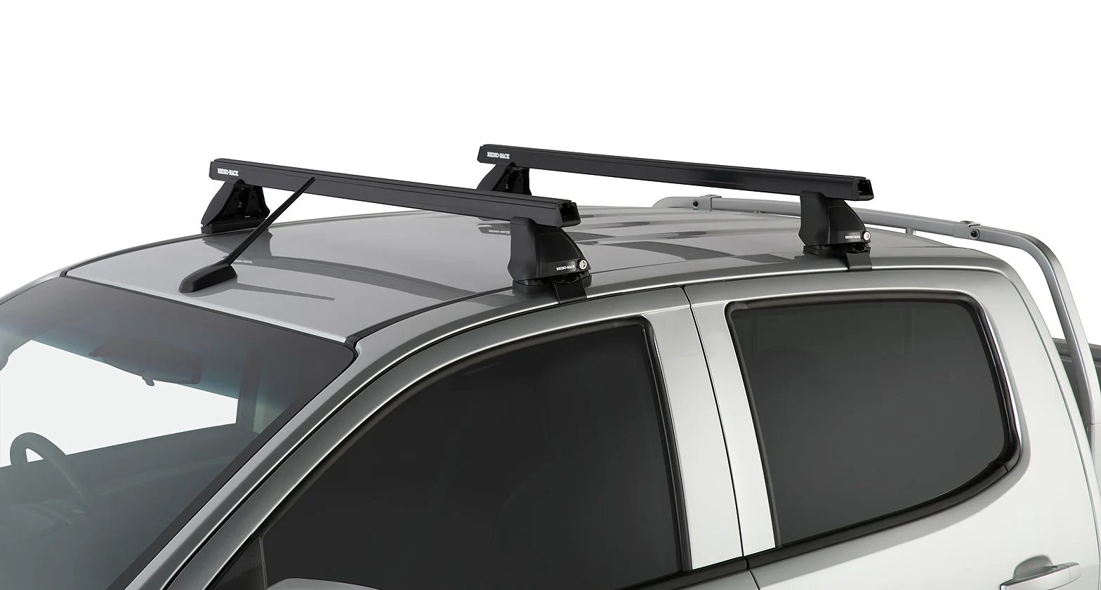 Kit 2 barres de toit Heavy Duty noire 1375mm série 2500 Isuzu D-Max Gen II TF (SX) 2016-2020 - RHINO-RACK - Image 3