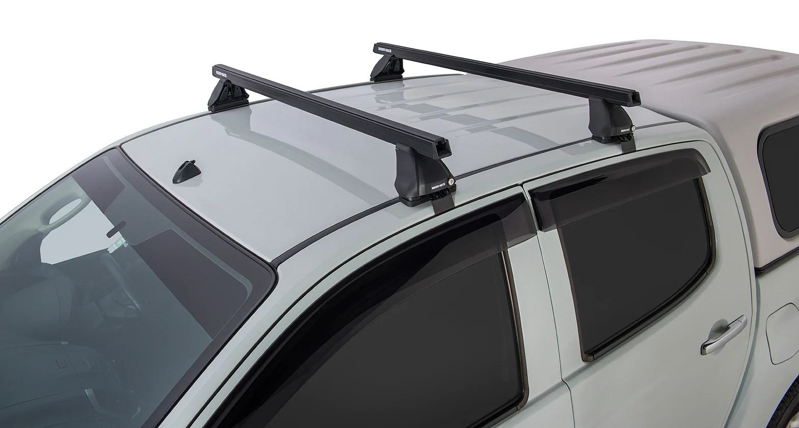 Kit 2 barres de toit Heavy Duty noire 1375mm série 2500 Isuzu D-Max Gen II TF (SX) 2016-2020 - RHINO-RACK - Image 5