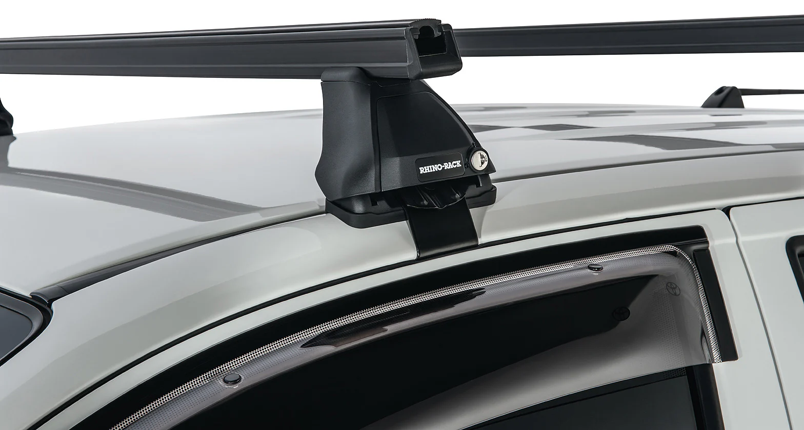 Kit 2 barres de toit Heavy Duty noire 1375mm série 2500 Toyota Hilux Vigo 2005-2015 - RHINO-RACK - Image 2
