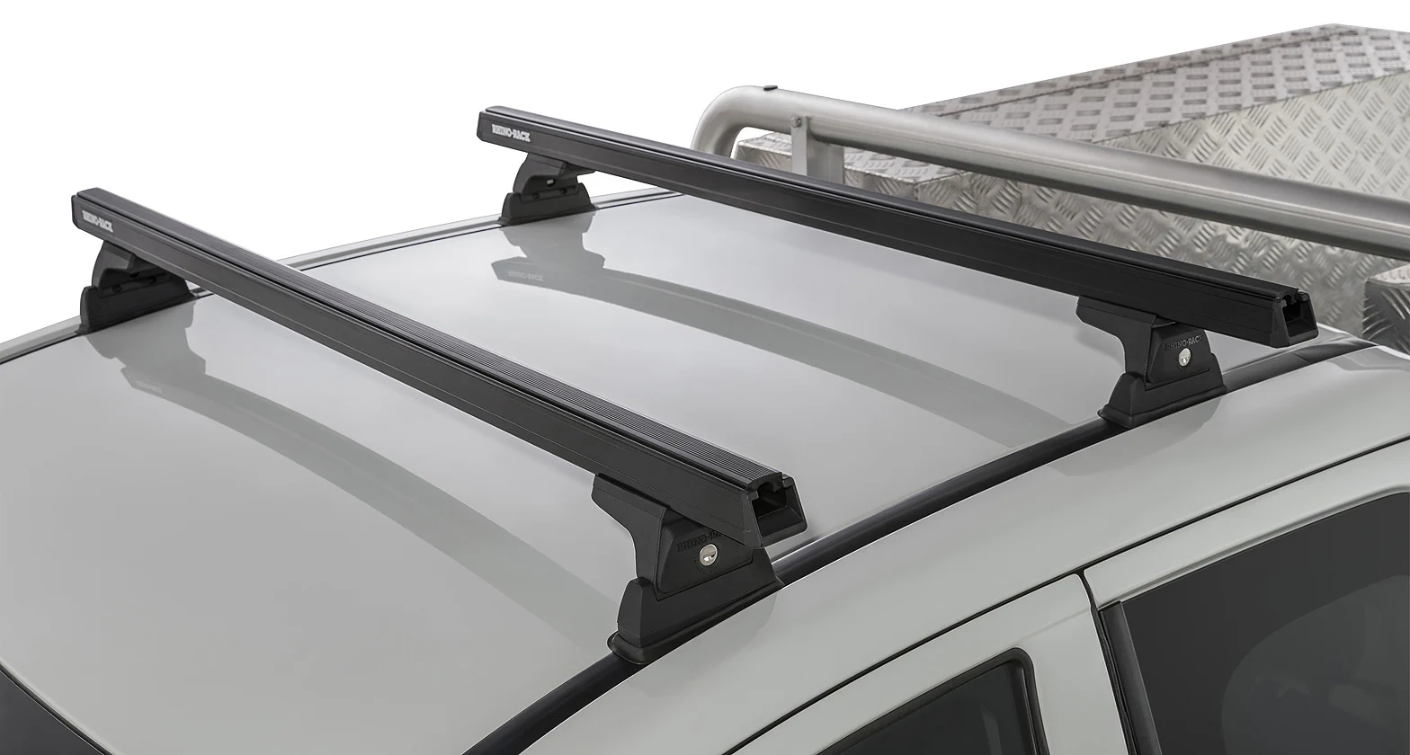 Kit 2 barres de toit noire 1250 mm Heavy Duty RLT600 Ditch Mount Mitsubishi L200 Gen V MQ/MR 2015+ - RHINO-RACK - Image 11