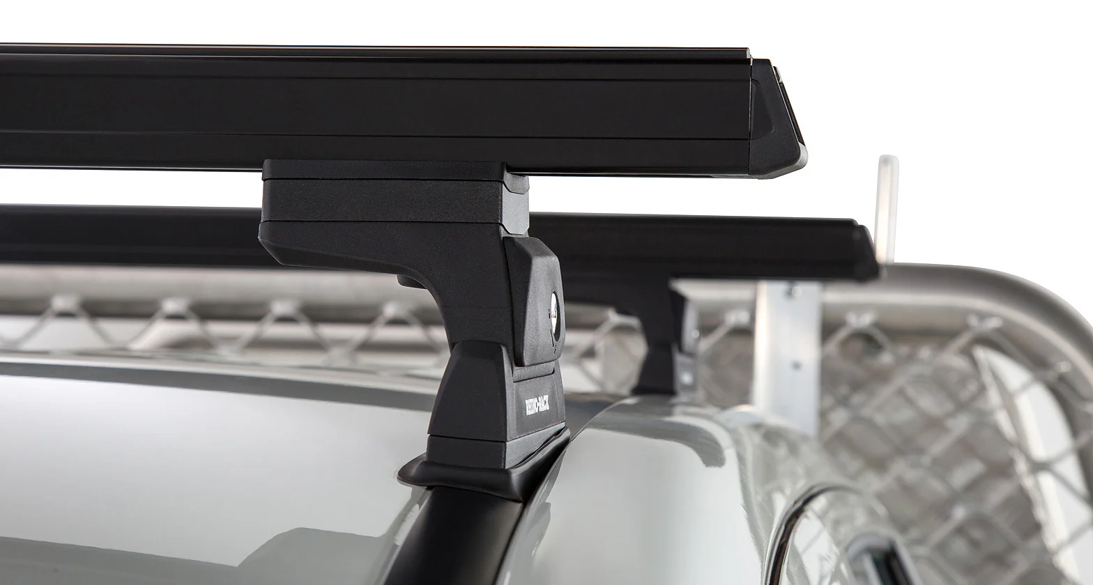Kit 2 barres de toit noire 1250 mm Heavy Duty RLT600 Ditch Mount Mitsubishi L200 Gen V MQ/MR 2015+ - RHINO-RACK - Image 4