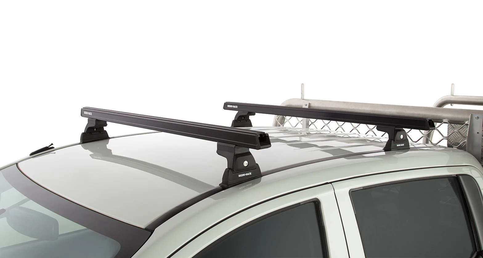 Kit 2 barres de toit noire 1250 mm Heavy Duty RLT600 Ditch Mount Mitsubishi L200 Gen V MQ/MR 2015+ - RHINO-RACK - Image 7