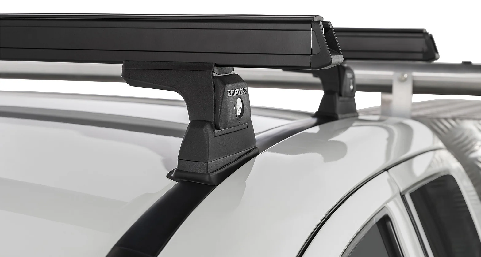Kit 2 barres de toit noire 1250 mm Heavy Duty RLT600 Ditch Mount Mitsubishi L200 Gen V MQ/MR 2015+ - RHINO-RACK - Image 9