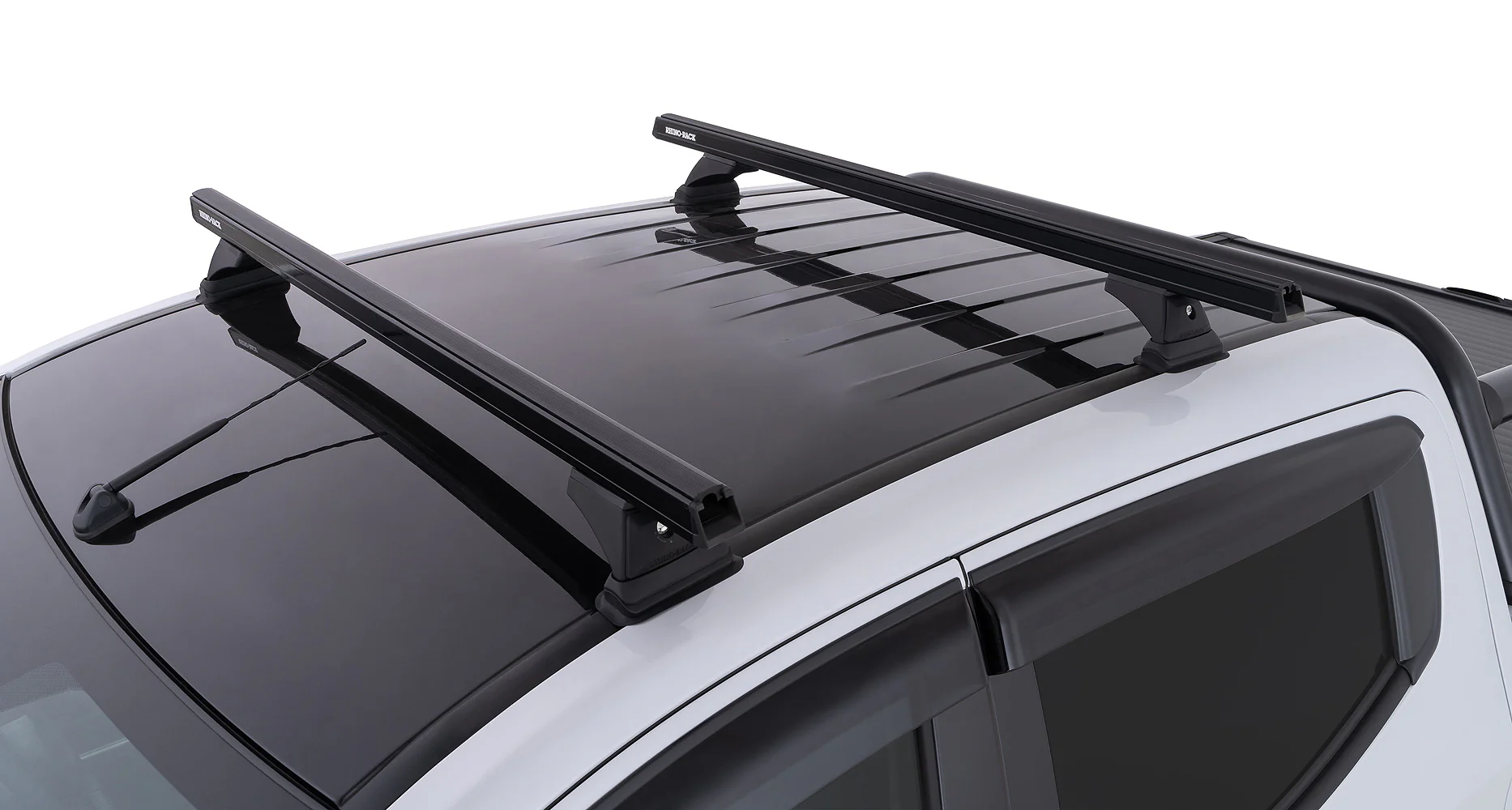 Kit 2 barres de toit noire 1250mm Heavy Duty RCH Trackmount Mitsubishi L200 Gen V MQ/MR 2015+ - RHINO-RACK - Image 6