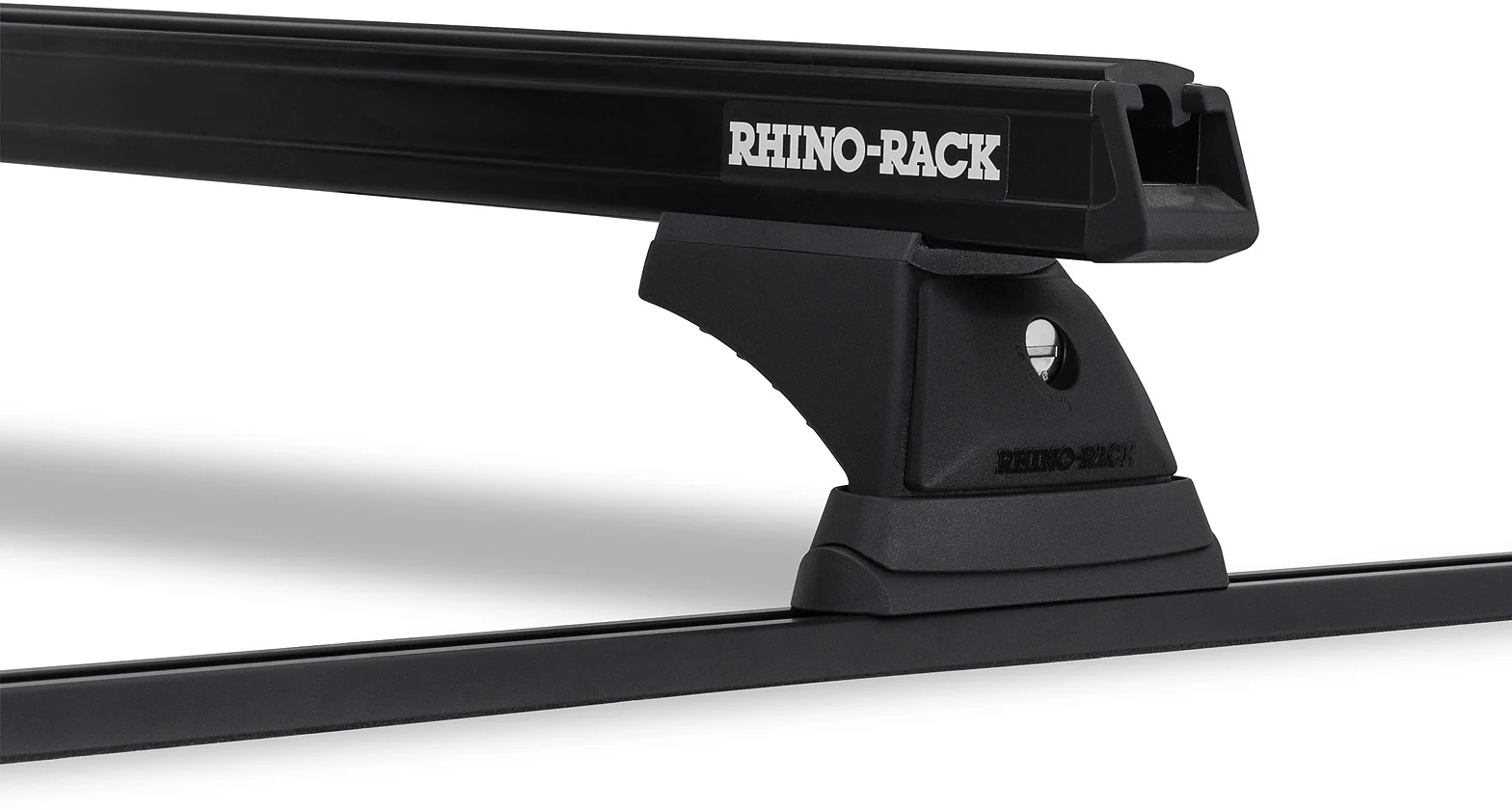 Kit 2 barres de toit noire 1250mm Heavy Duty RCH Trackmount Toyota Hilux Revo 2015+ - RHINO-RACK - Image 3