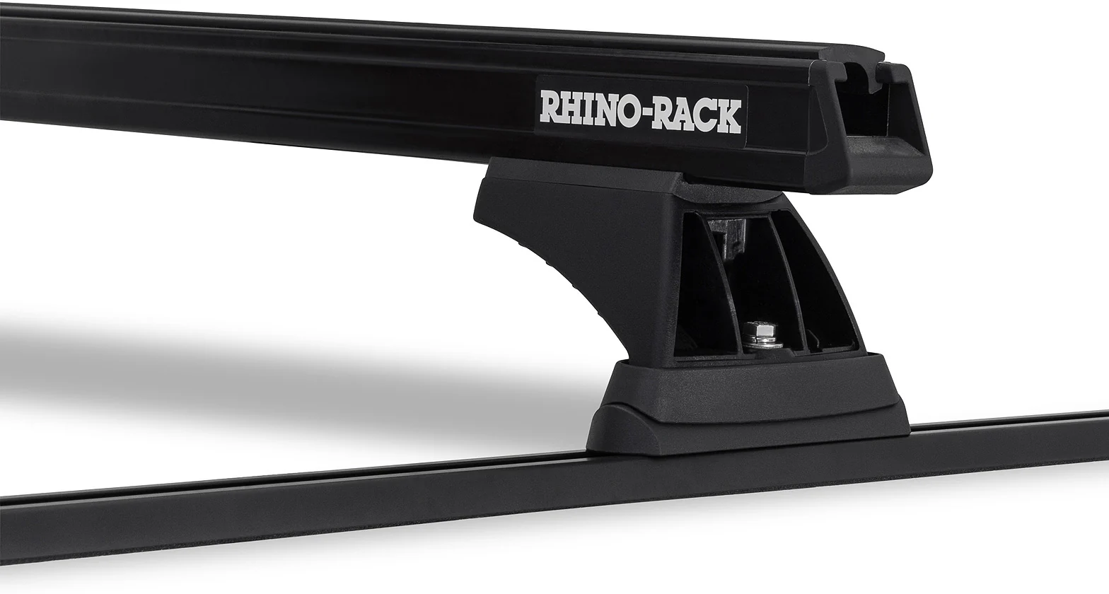 Kit 2 barres de toit noire 1250mm Heavy Duty RCH Trackmount Toyota Hilux Revo 2015+ - RHINO-RACK - Image 4