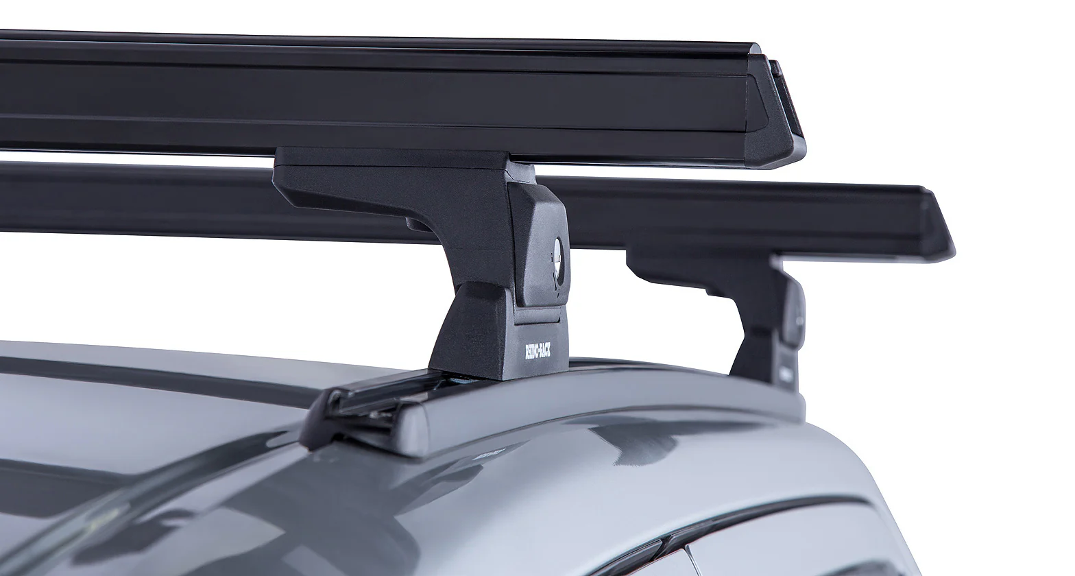 Kit 2 barres de toit noire 1250mm Heavy Duty RLT600 Trackmount Nissan Navara NP300 2015-2021 - RHINO-RACK - Image 3