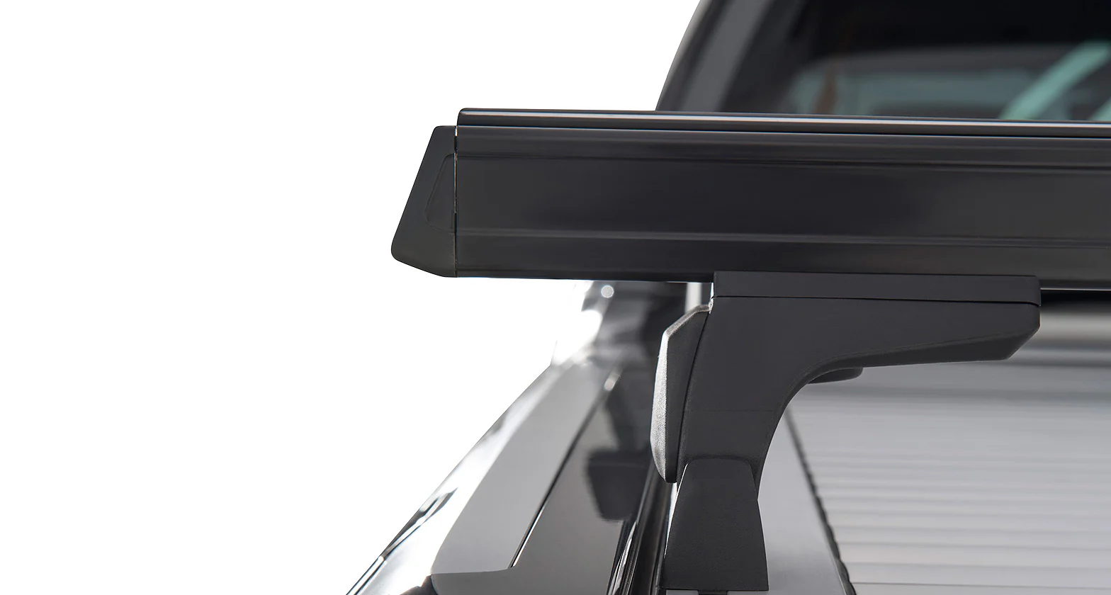 Kit 2 barres de toit noire Heavy Duty 1500mm avec pieds RLT600 Ford Ranger Wildtrak T6/T7/T8 2012-2022 - RHINO-RACK - Image 3