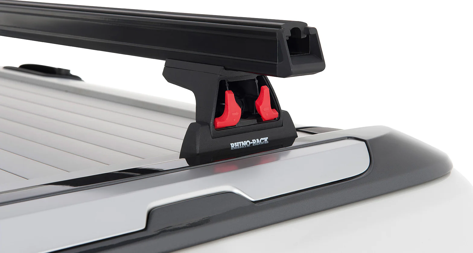 Kit 2 barres de toit noire Heavy Duty 1500mm avec pieds RLT600 Ford Ranger Wildtrak T6/T7/T8 2012-2022 - RHINO-RACK - Image 6