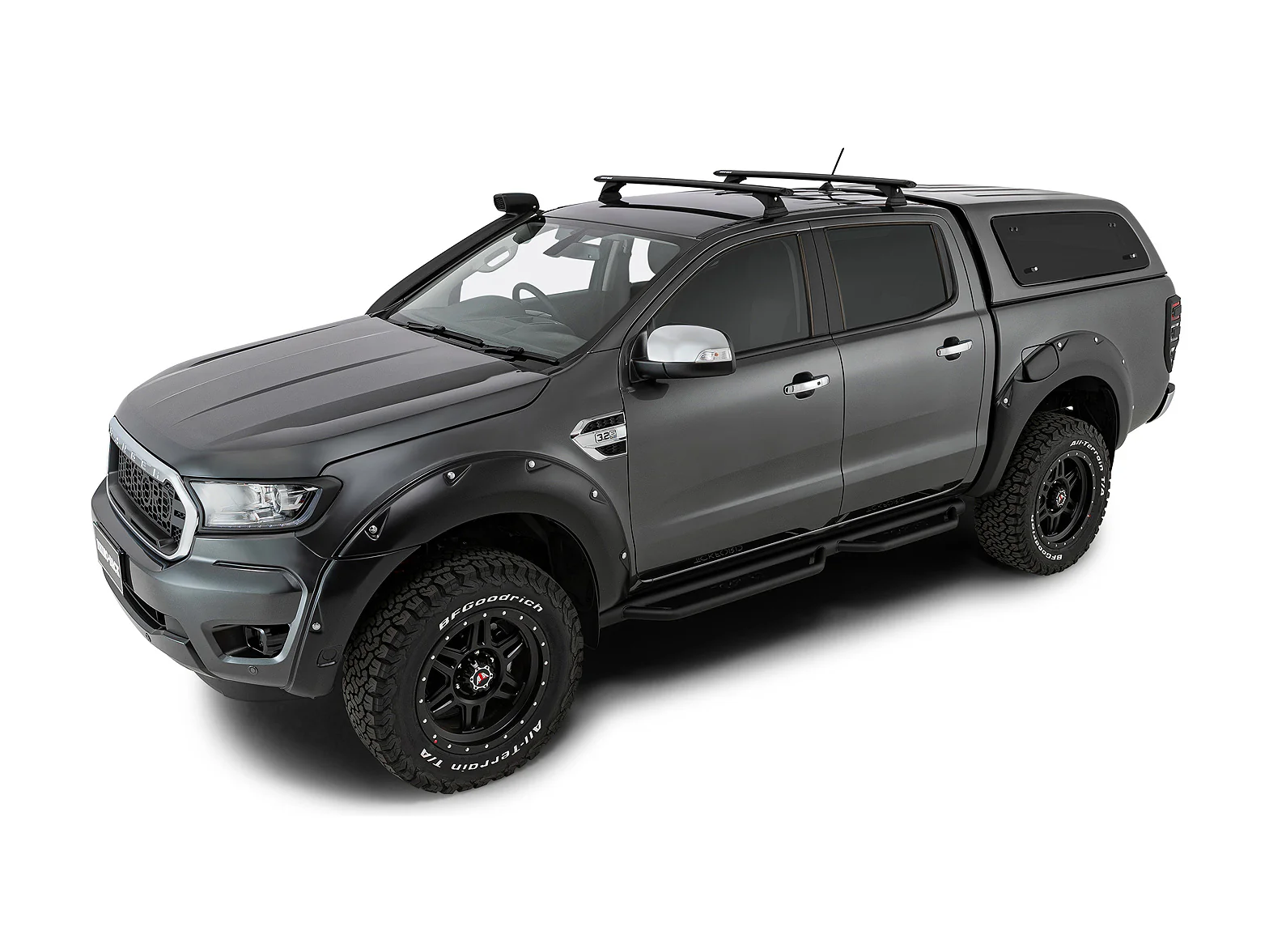 Kit 2 barres de toit Sportz 1260mm Ford Ranger T6 T7 T8 Raptor Double Cab 2011-2022 - RHINO-RACK - Image 4