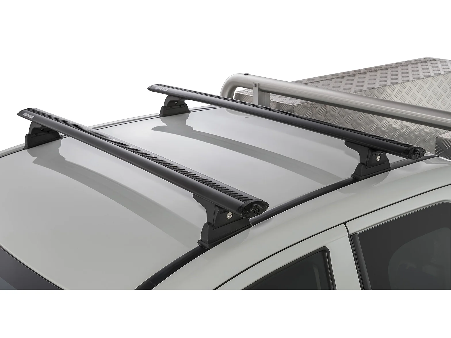 Kit 2 barres de toit Sportz 1260mm Mitsubishi L200 Double & Extra Cab 2015-2024 - RHINO-RACK