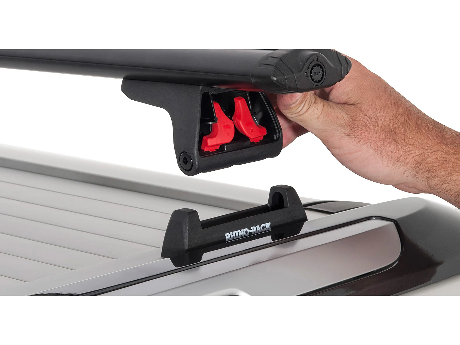 Kit 2 barres de toit Sportz 1500mm Ford Ranger Wildtrak T6 T7 T8 rails latéraux de benne 2012-2022 - RHINO-RACK - Image 6