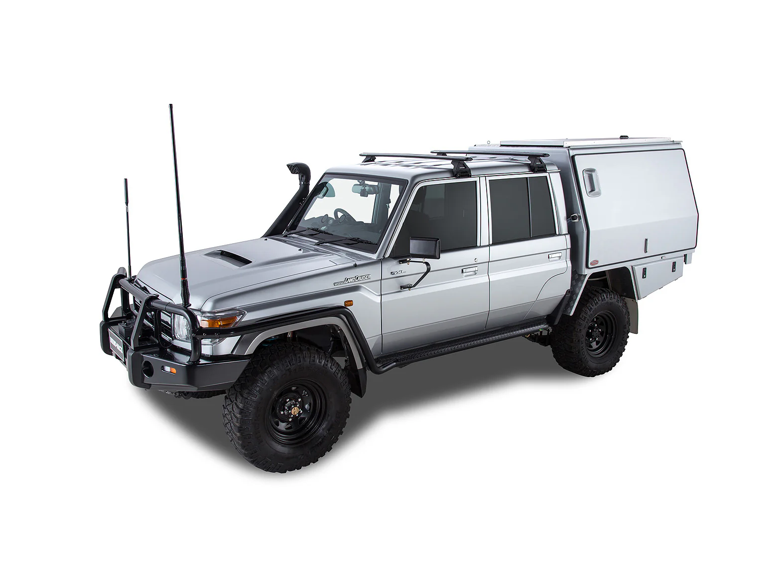 Kit 2 barres de toit Sportz 1500mm Toyota Land Cruiser HZJ79 GRJ79 double cab - RHINO-RACK - Image 4