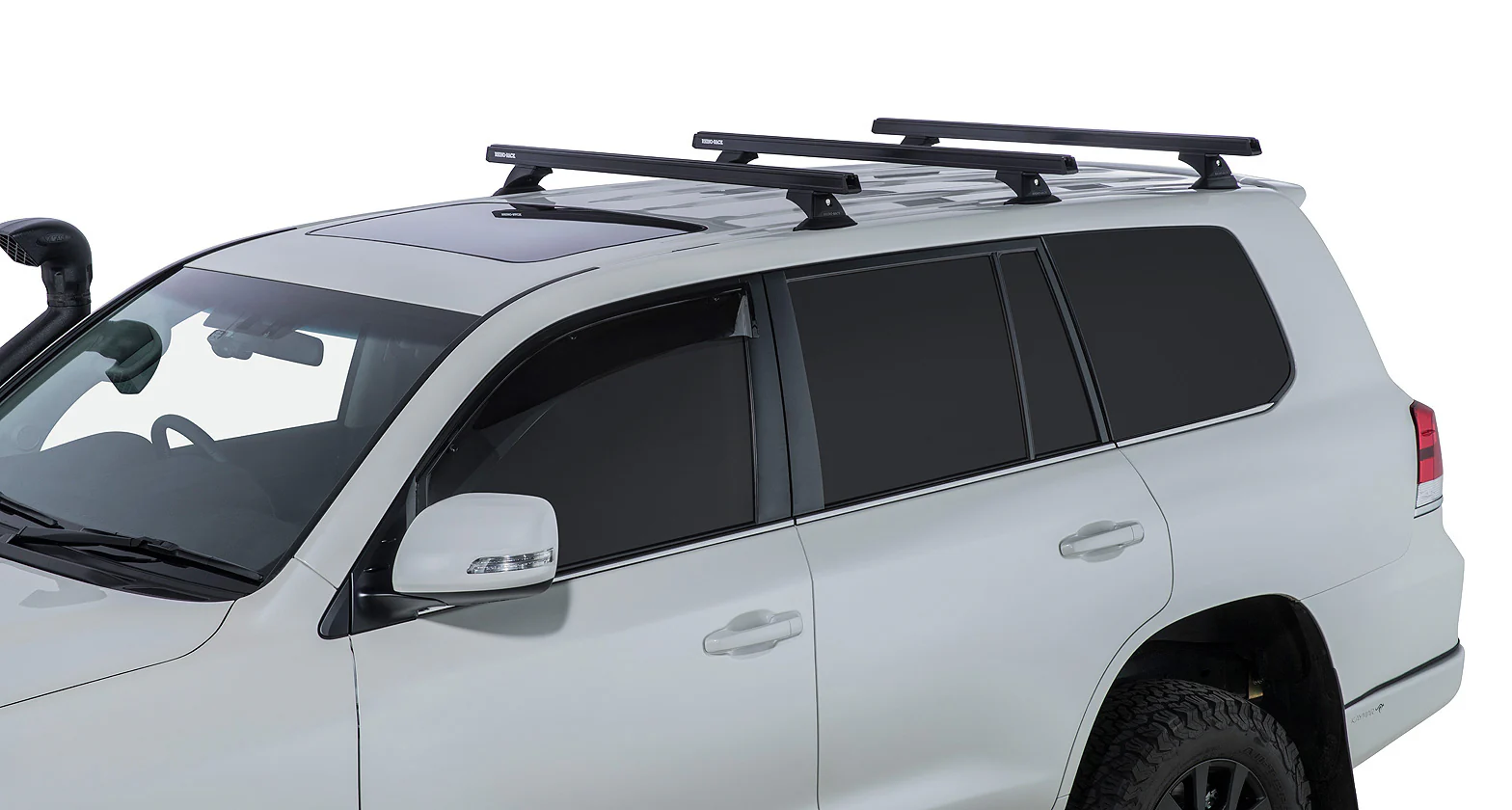 Kit 3 barres de toit noire 1375mm Heavy Duty avec pieds RCH Toyota Land Cruiser série 200 2007-2021 - RHINO-RACK - Image 7
