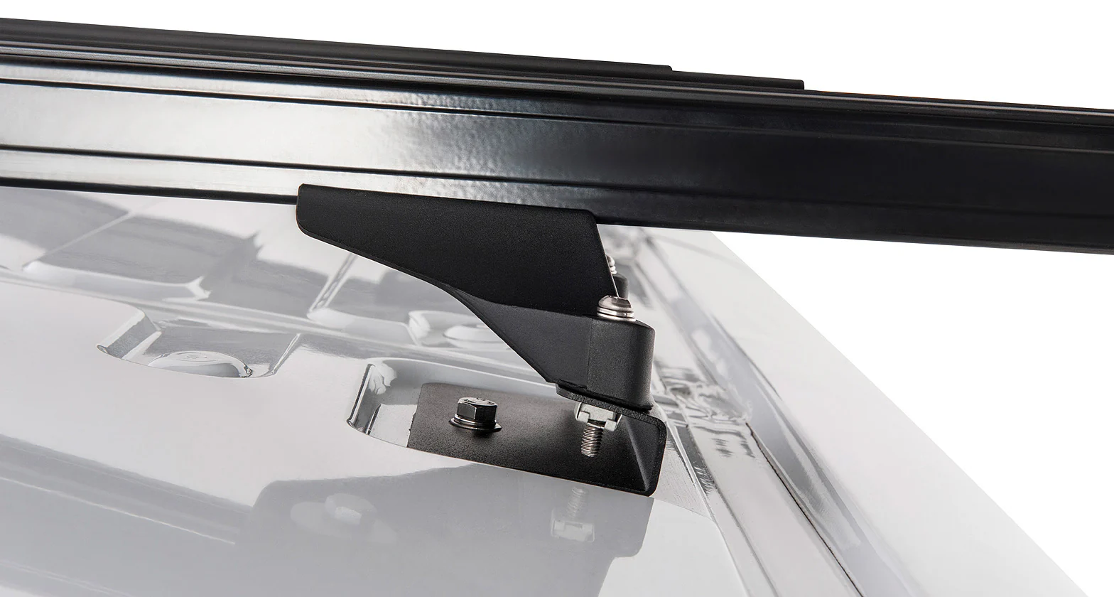 Kit 3 barres de toit noire Heavy Duty 1800mm avec pieds RLTP Ford Transit 2014+ - RHINO-RACK - Image 2