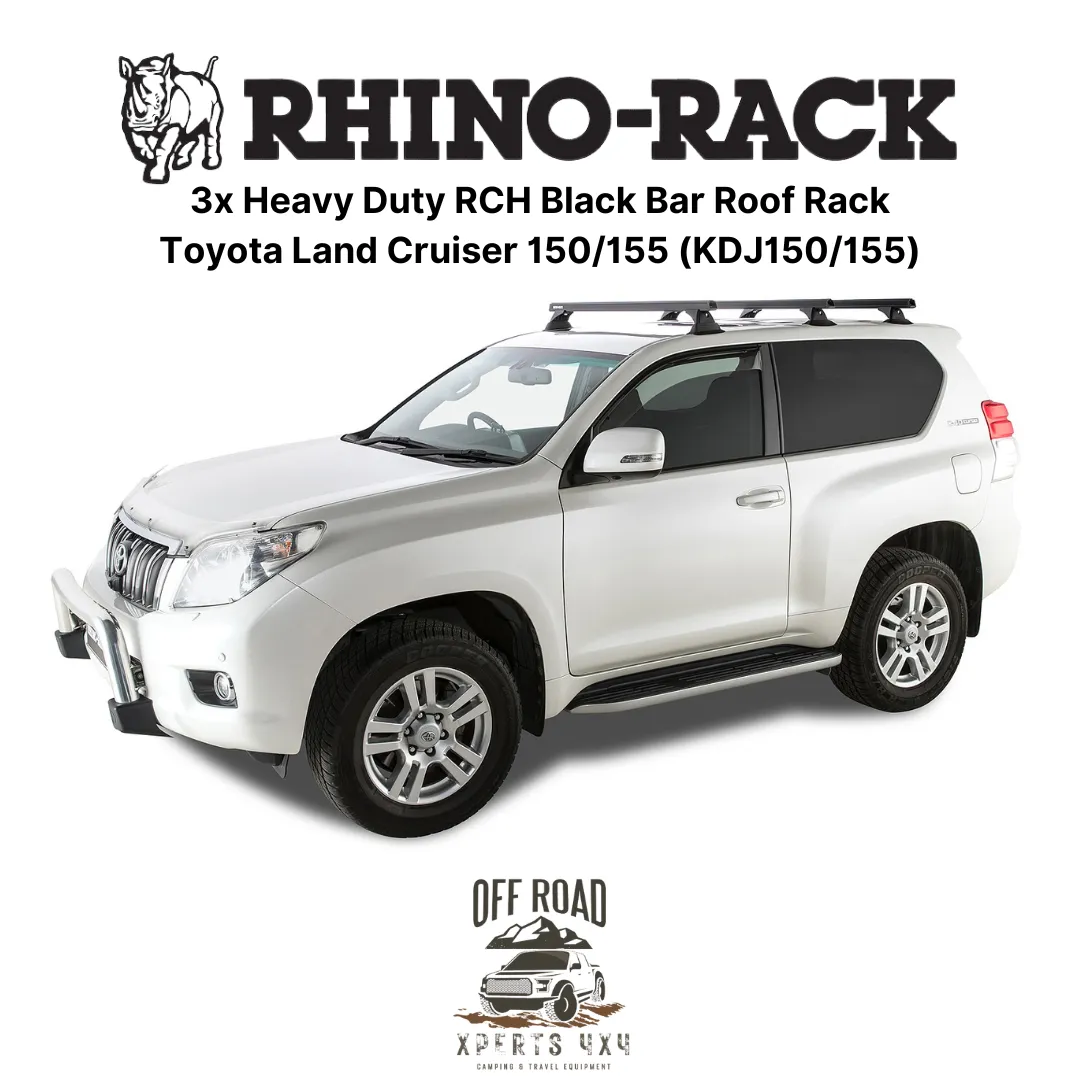 Kit 3x Barres de Toit Heavy-Duty - Toyota Land Cruiser 150/155 - RHINO-RACK - Image 3