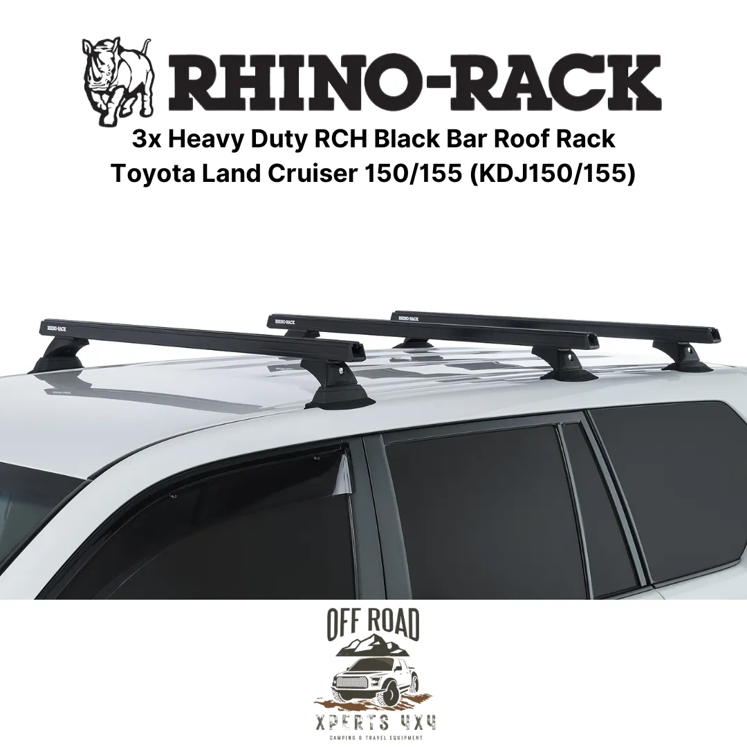 Kit 3x Barres de Toit Heavy-Duty - Toyota Land Cruiser 150/155 - RHINO-RACK - Image 4