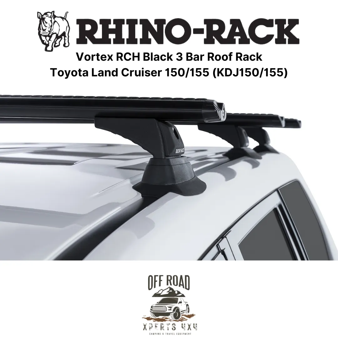 Kit 3x Barres de Toit Vortex - Toyota Land Cruiser 150/155 - RHINO-RACK - Image 4