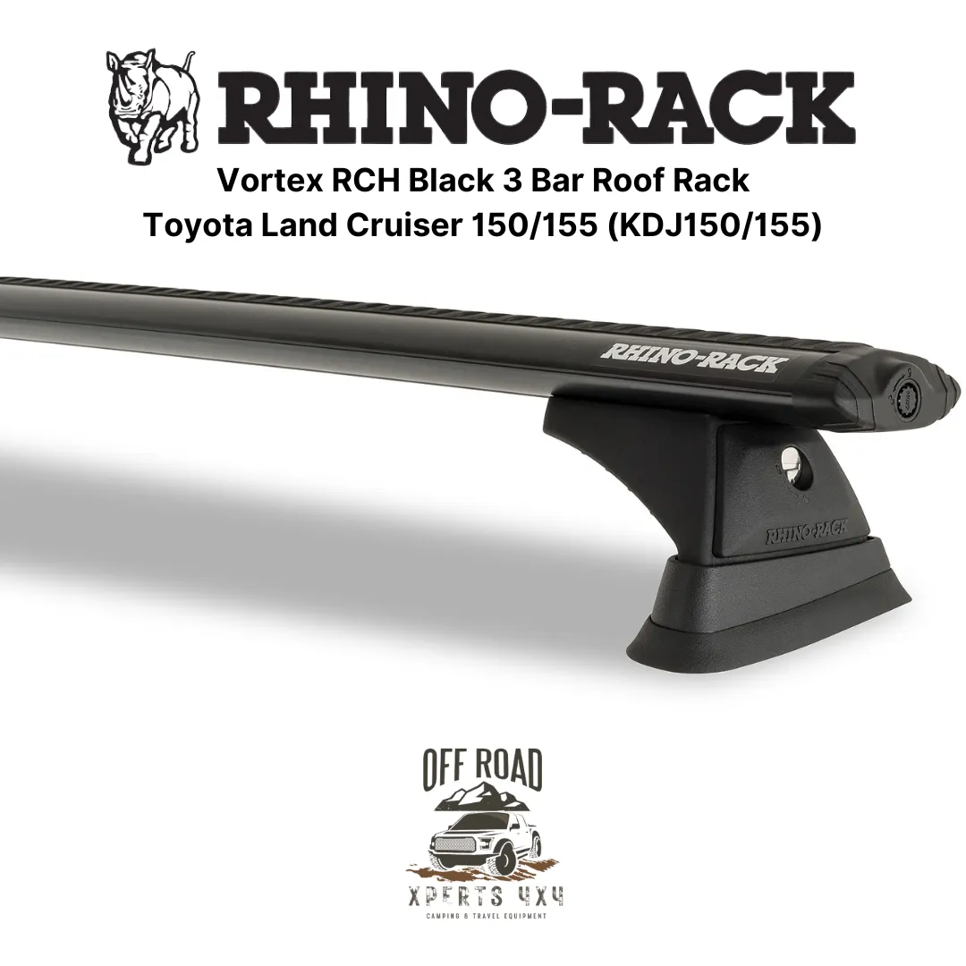 Kit 3x Barres de Toit Vortex - Toyota Land Cruiser 150/155 - RHINO-RACK - Image 5