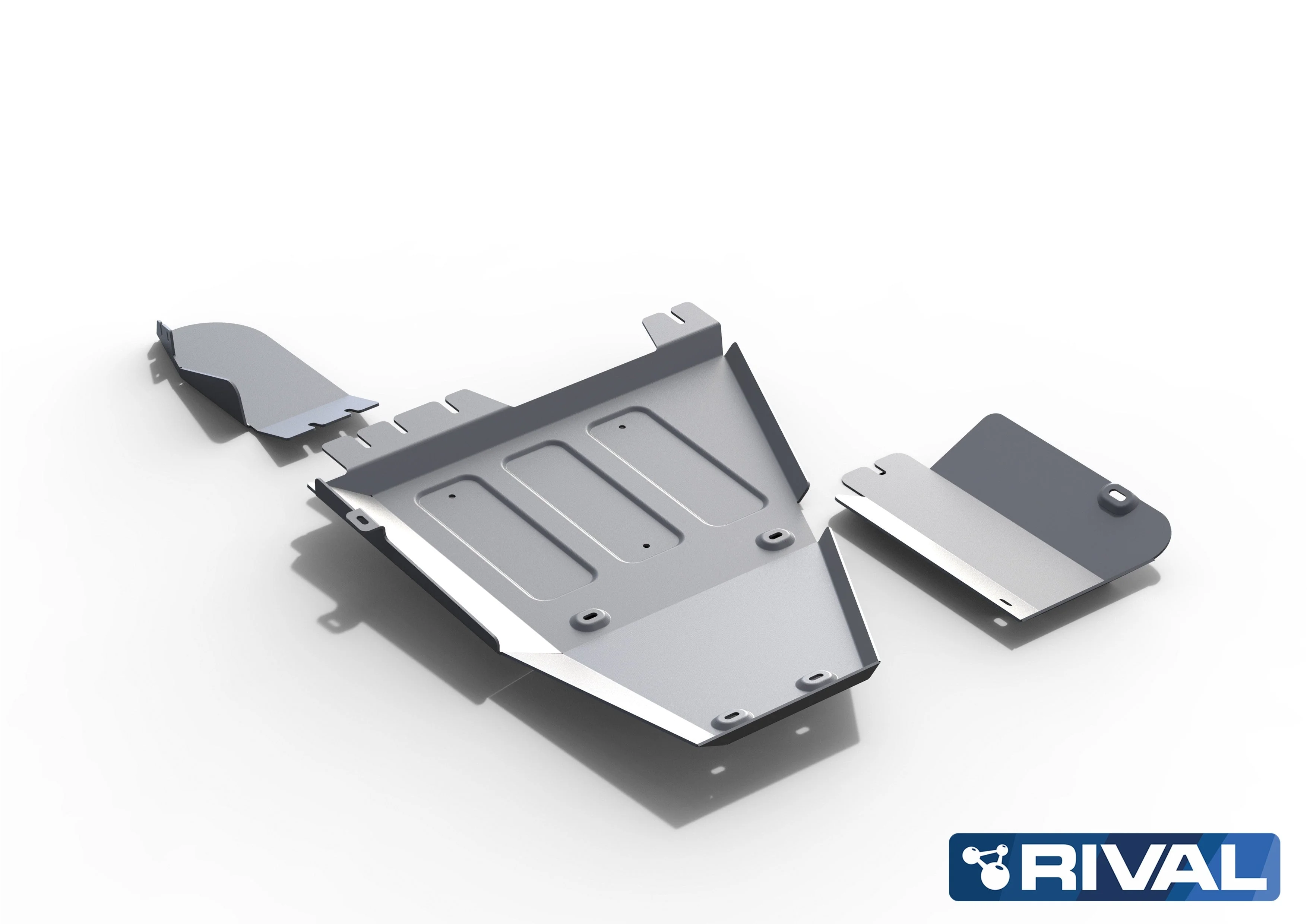 Kit 3x Protections Toyota Hilux REVO 2016-Présent - Rival4x4 - Aluminium - Image 3