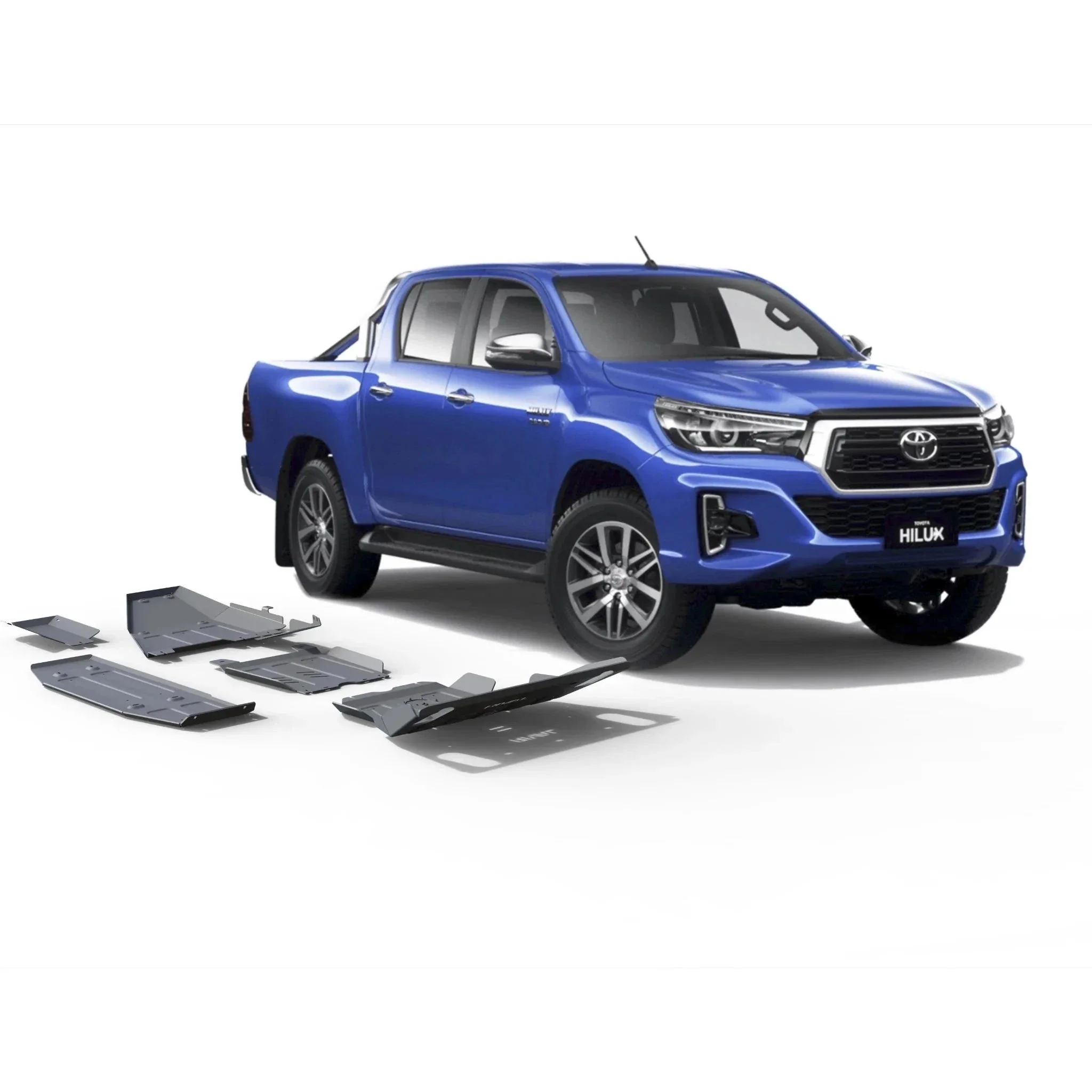 Kit 4x Protections Toyota Hilux REVO 2016-Présent - Rival4x4 - Aluminium 4mm - Image 6