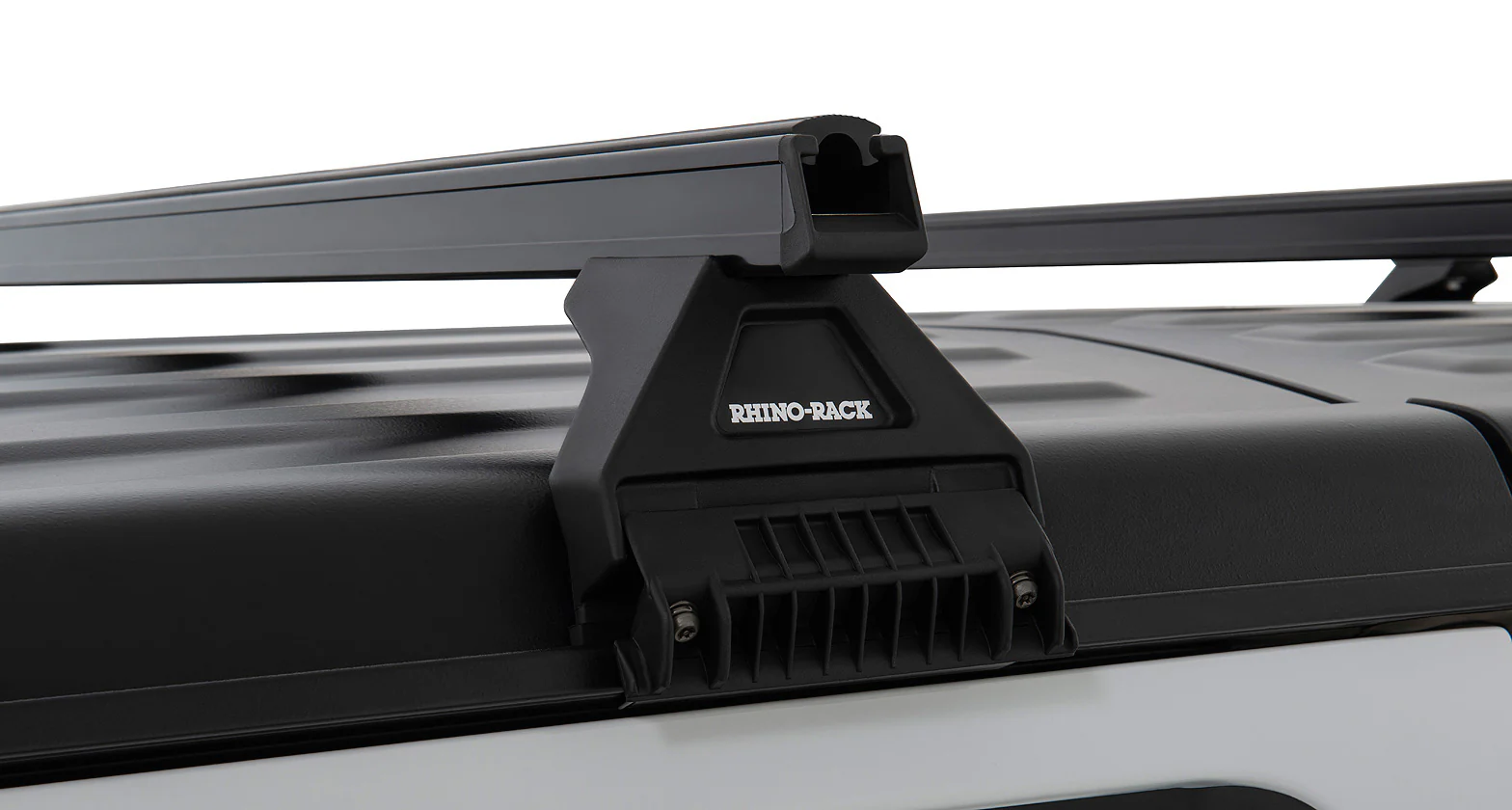 Kit 3 barres de toit noire Heavy Duty 1500mm avec pieds RL110 Jeep Wrangler JL 2019+ - RHINO-RACK - Image 5