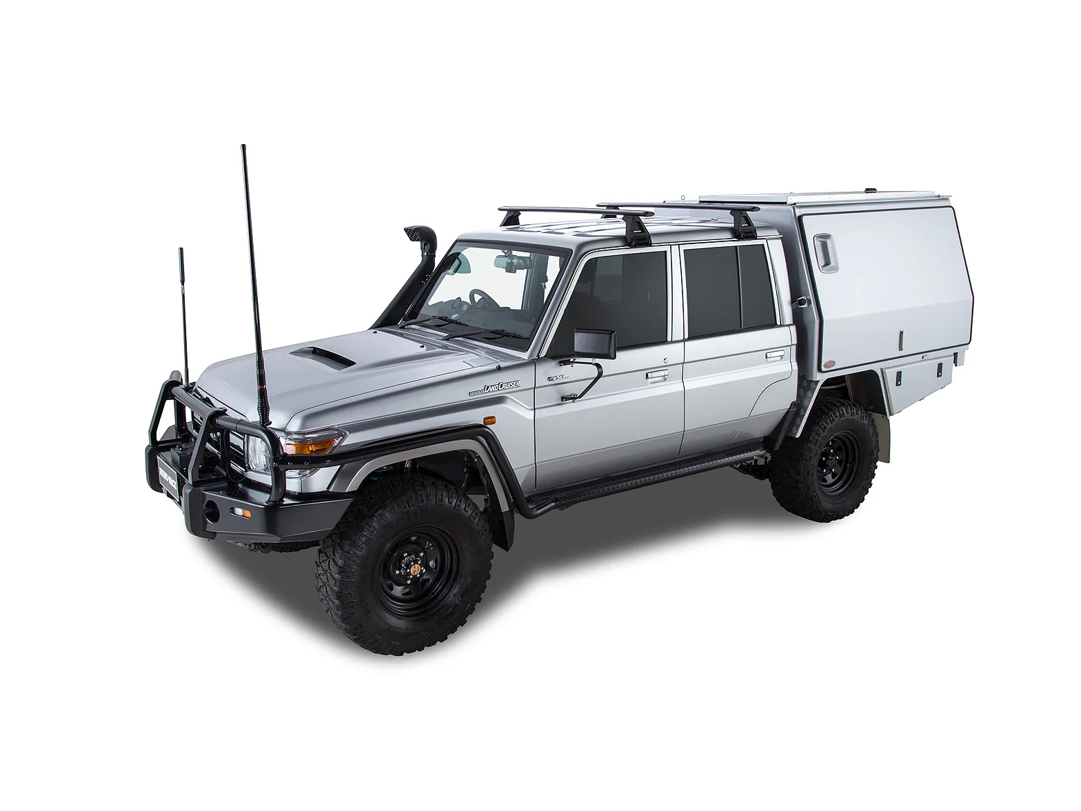 Kit 2 barres de toit Sportz 1500mm Toyota Land Cruiser HZJ79 GRJ79 double cab - RHINO-RACK - Image 5