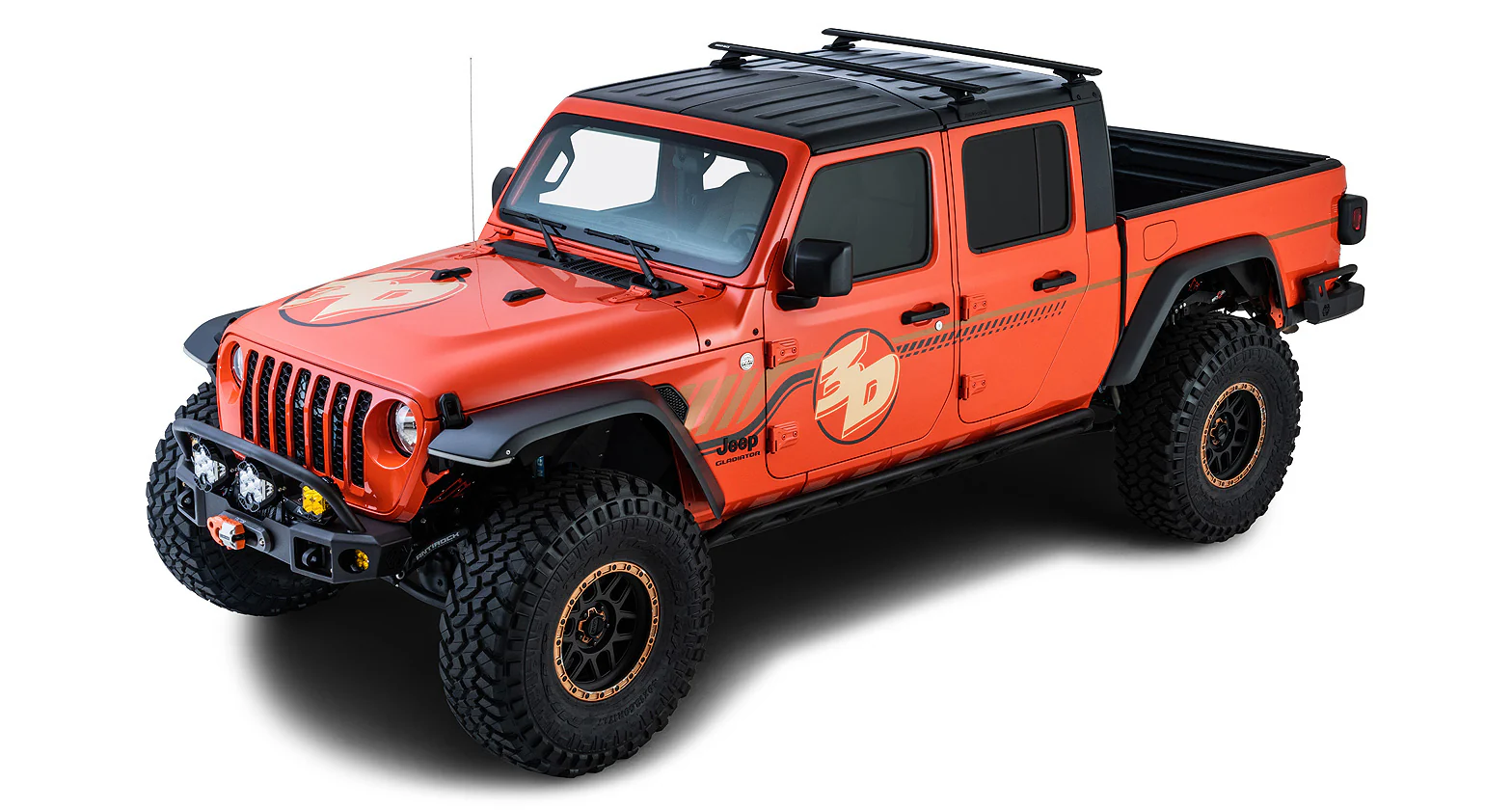 Kit de 2x Barres de toit 1500mm Backbone - Jeep Gladiator JT - RHINO-RACK - Image 4