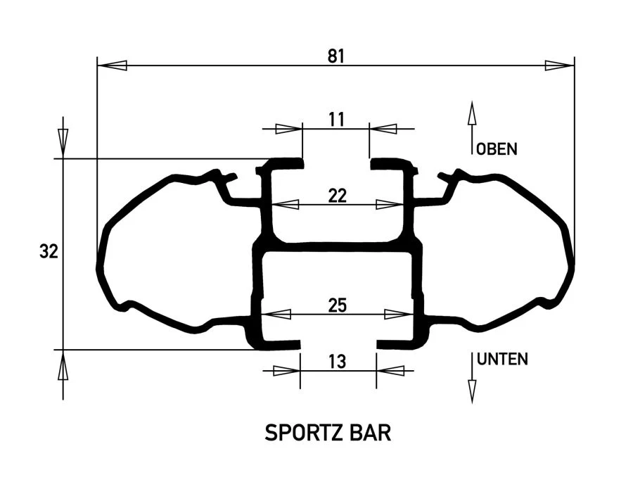 Kit de 2x barres de toit SPORTZ BAR - Ford Ranger/Raptor/Amarok 2023+ - RHINO-RACK - Image 7