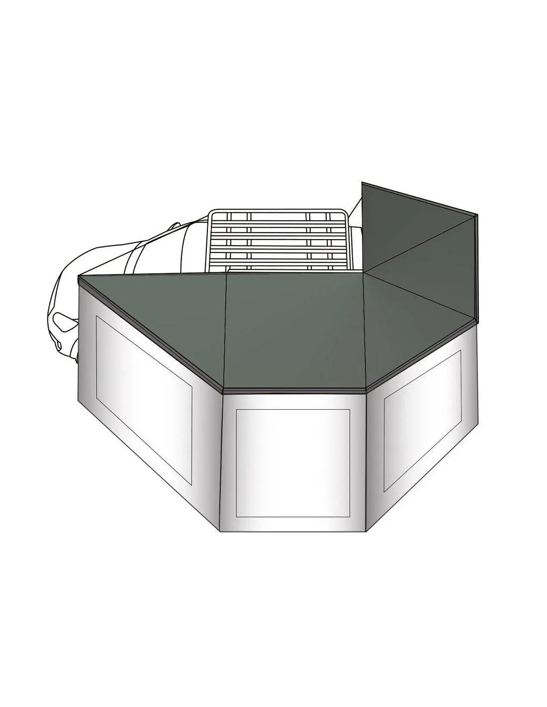 Kit de Parois pour Auvents BULLFACE | 270/470/180 - Image 9