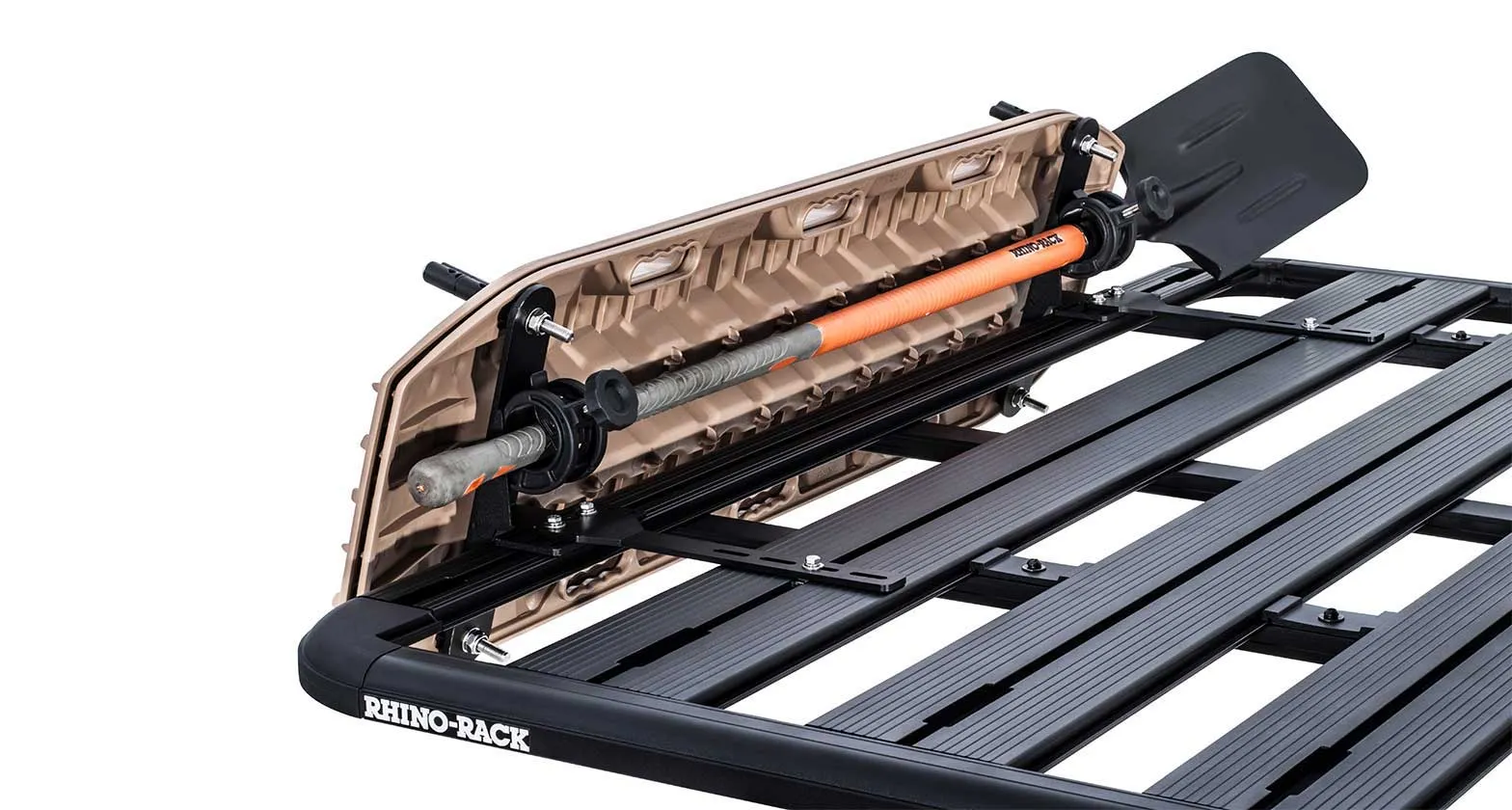 Kit Fixations Latéral pour Maxtrax / TREDPRO sur Galerie Pioneer - RHINO-RACK - Image 2
